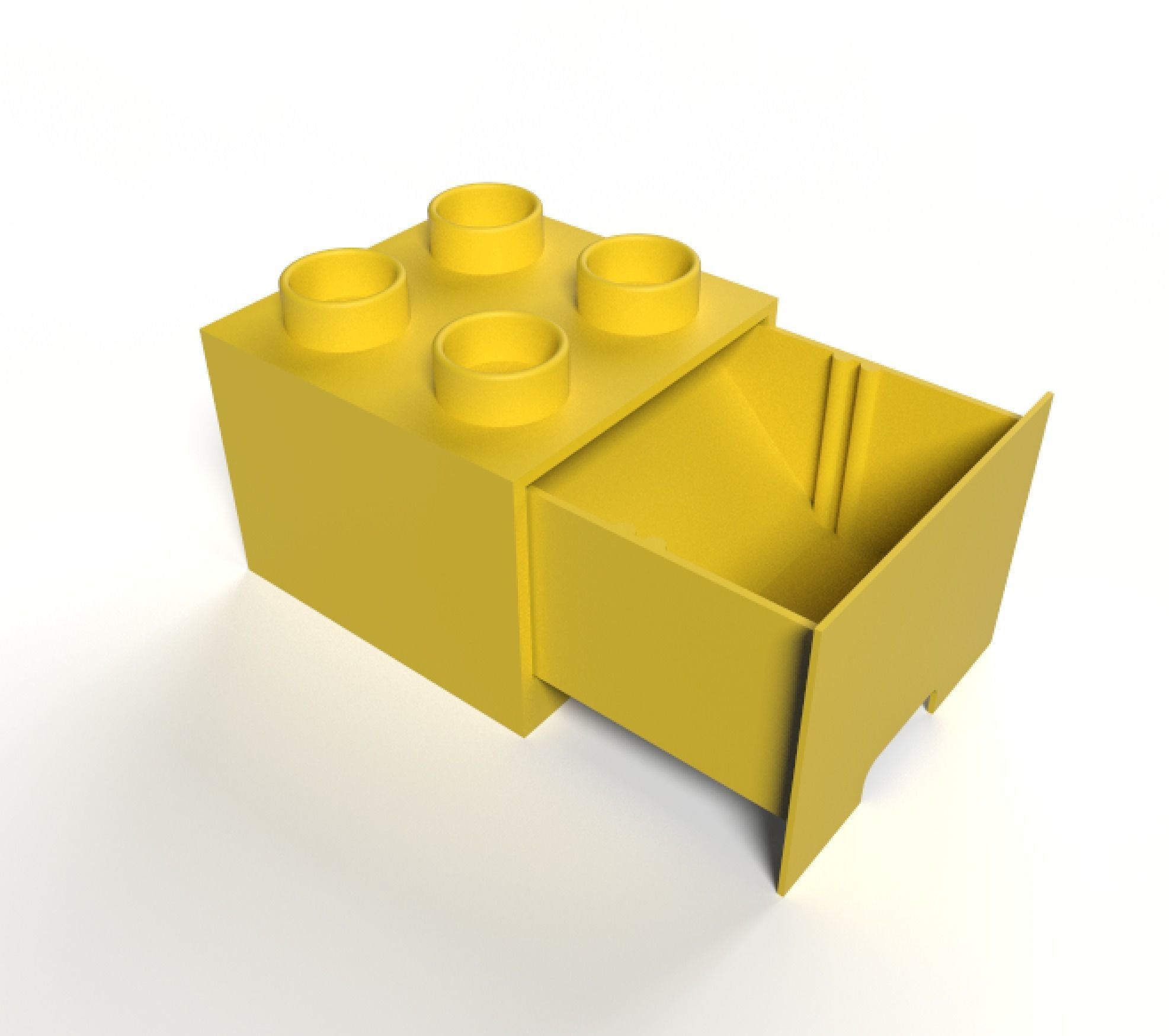 STACKABLE MODULAR LEGO ORGANIZER BOX 3D print model_3