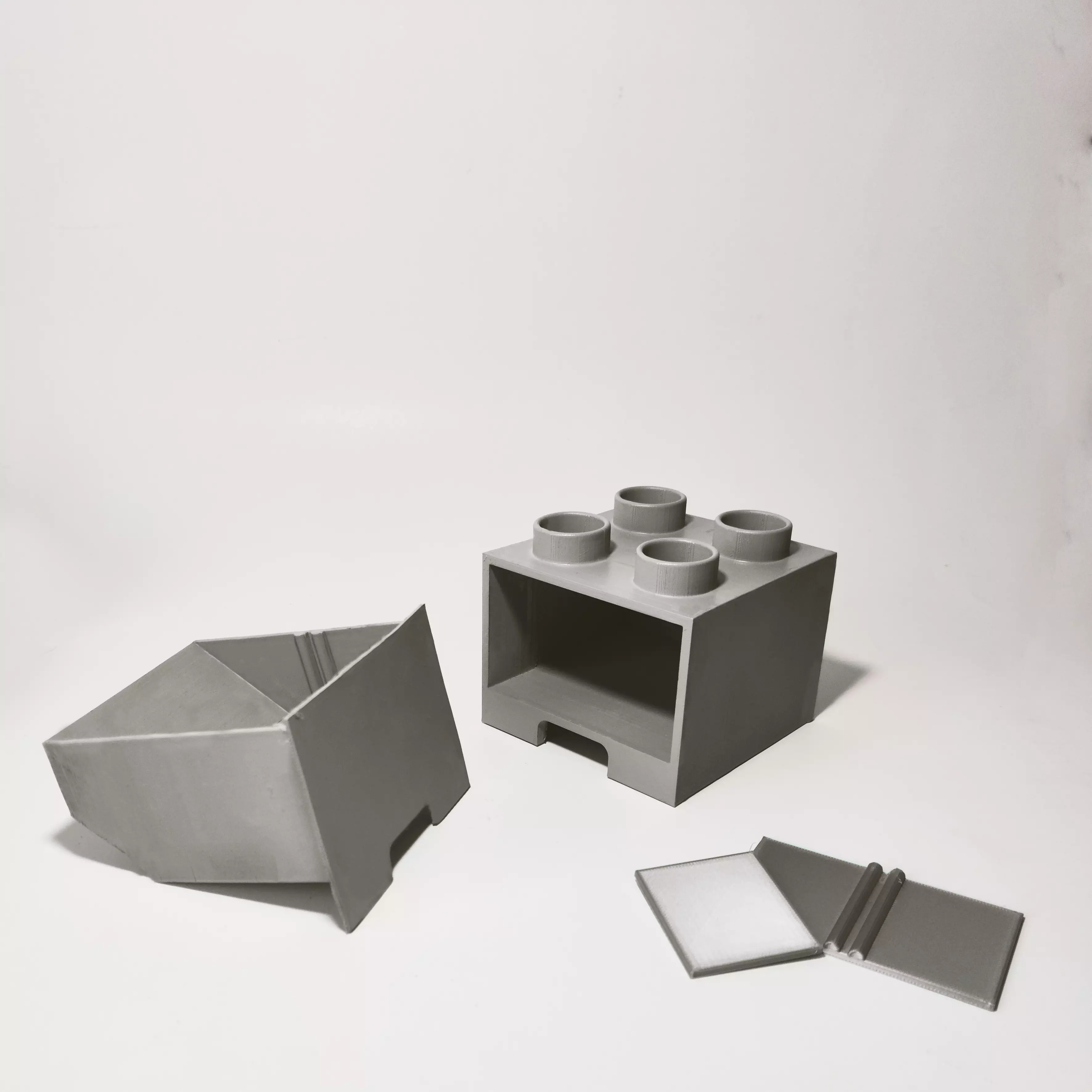 STACKABLE MODULAR LEGO ORGANIZER BOX 3D print model_0