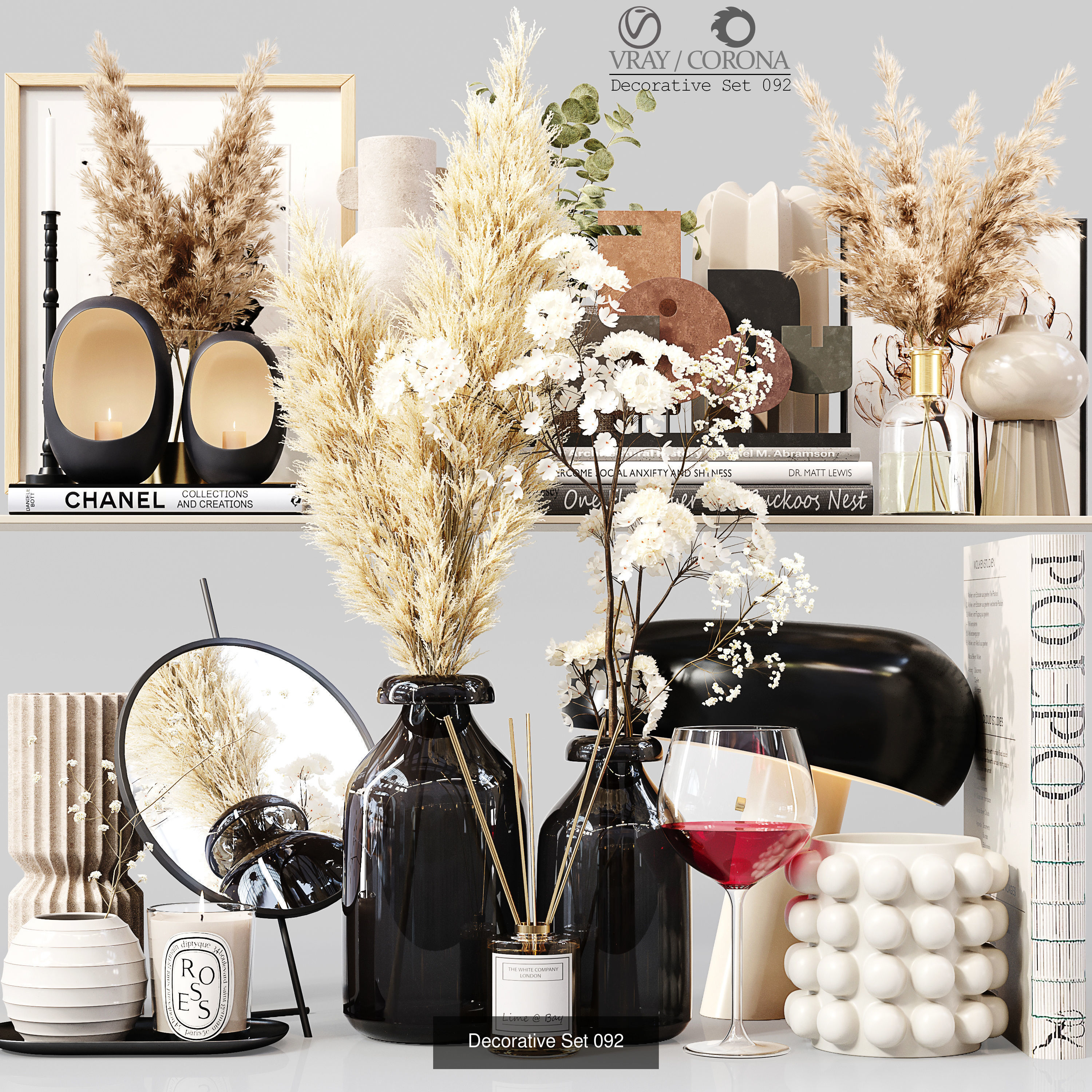 4 Product Decorative Set 02 3D Model Collection_4