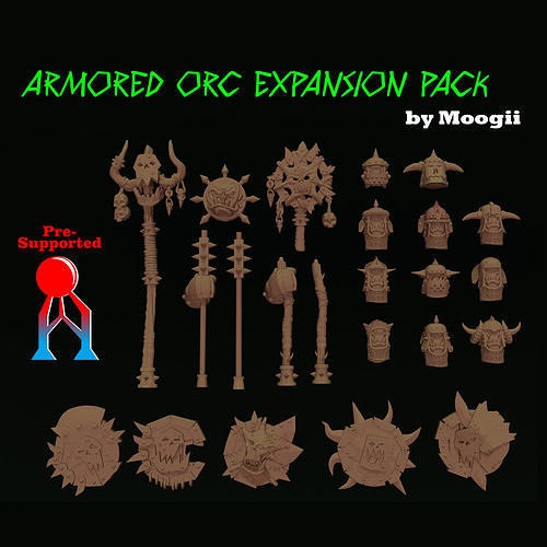 Armored Orc Expansion Free 3D print model