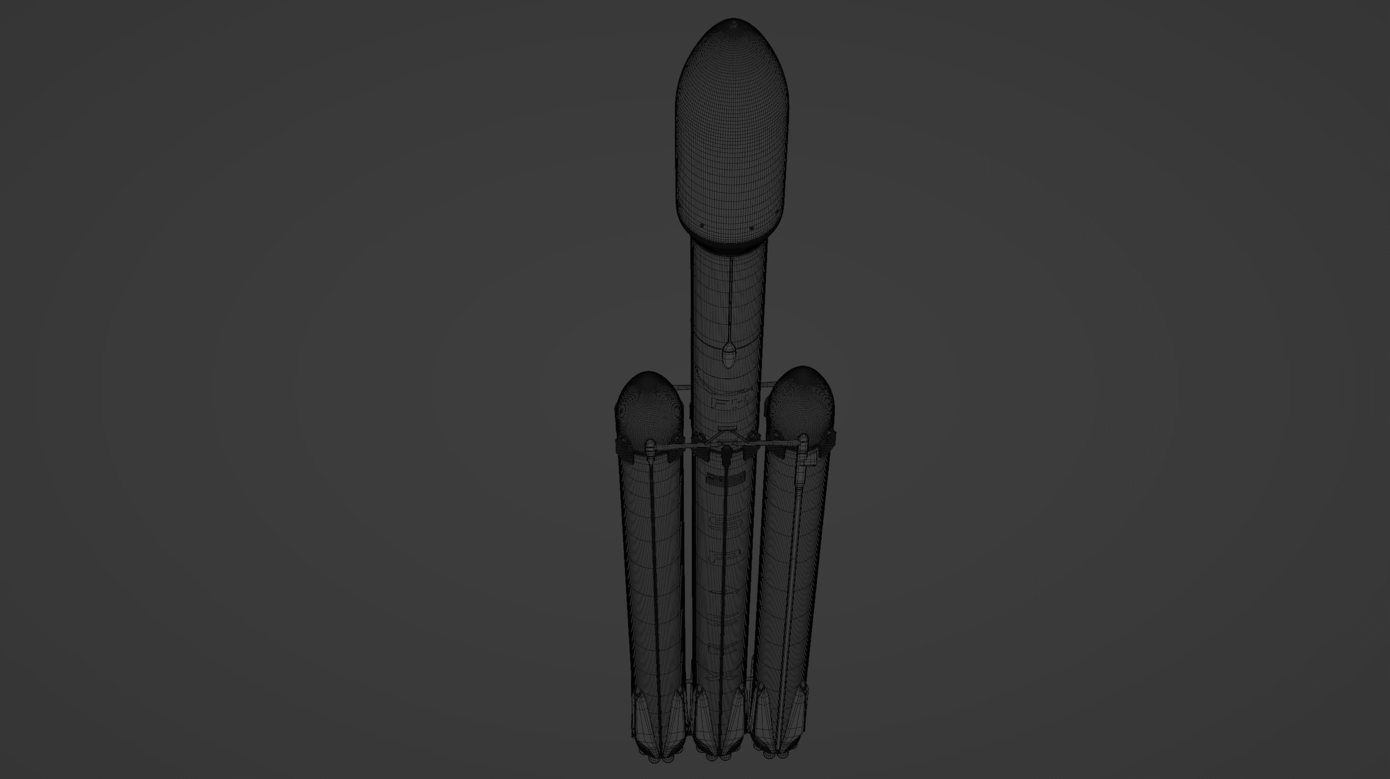SpaceX Falcon Heavy 3D model_7