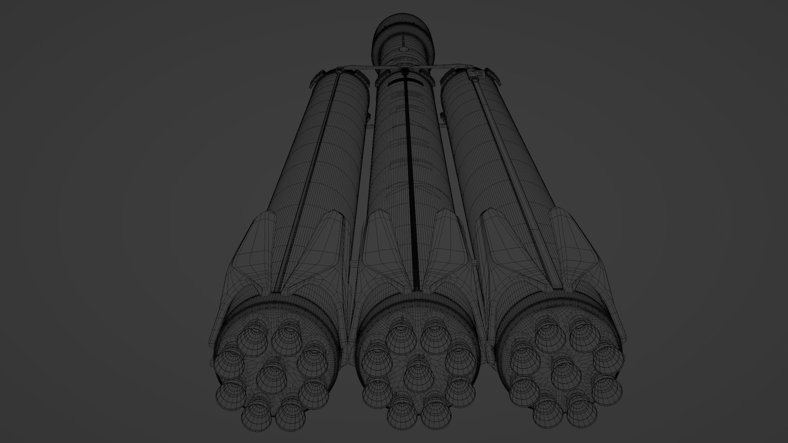 SpaceX Falcon Heavy 3D model_10