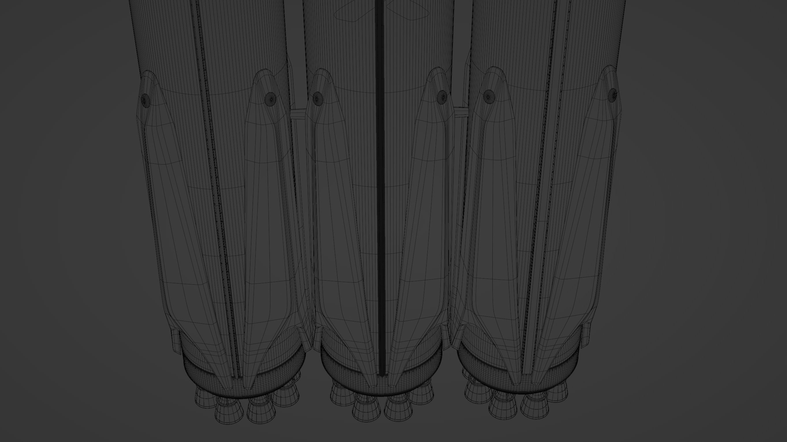 SpaceX Falcon Heavy 3D model_9