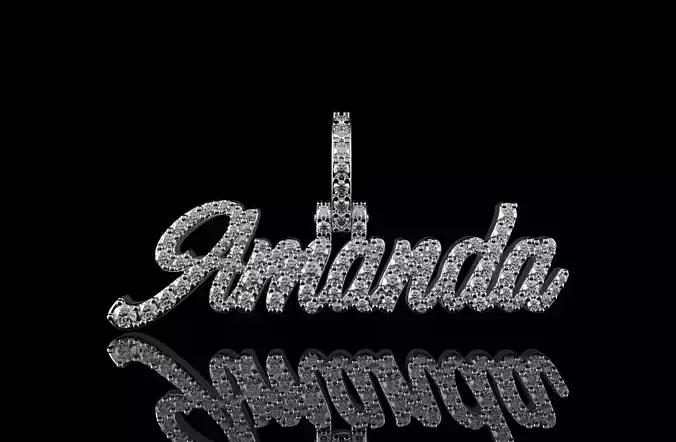 Pendant with the name Amanda