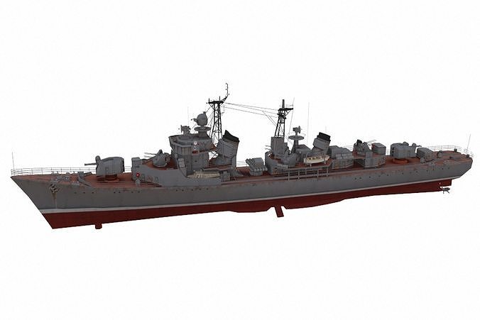 3D model Kotlin-class destroyer VR / AR / low-poly | CGTrader