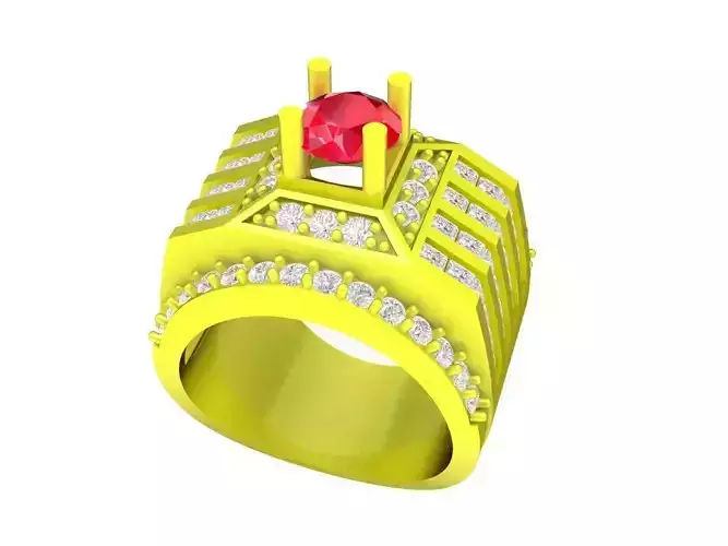 korean diamond men ring 4879