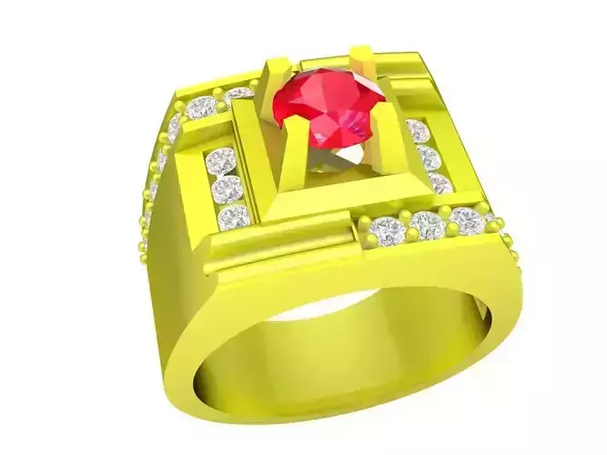 luxury korean diamond men ring 4880