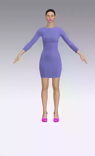 dress basic lilac color