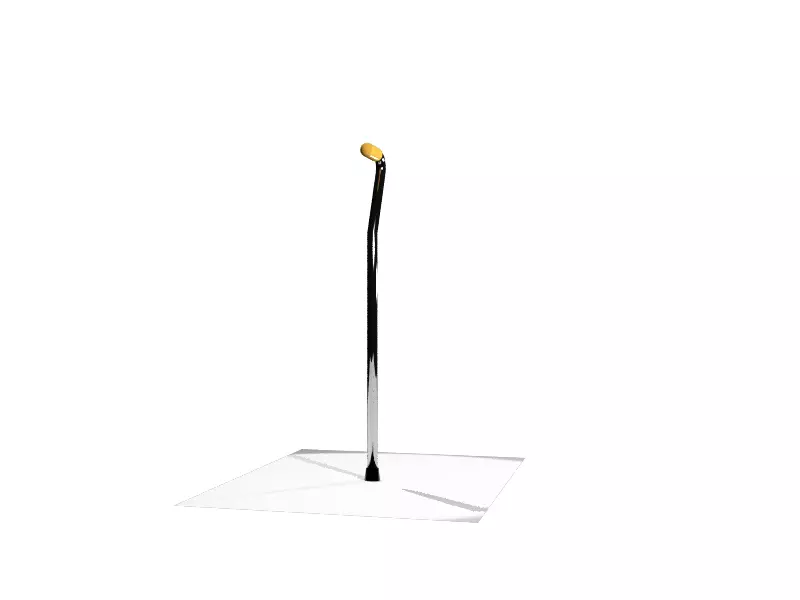 baston de aluminio 3D model