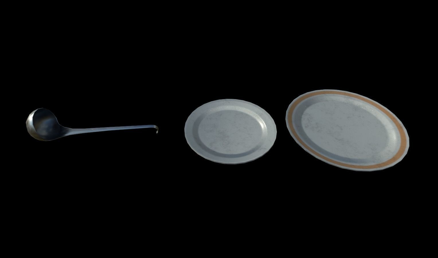 Kitchen Set Pack  Low-poly 3D model_11