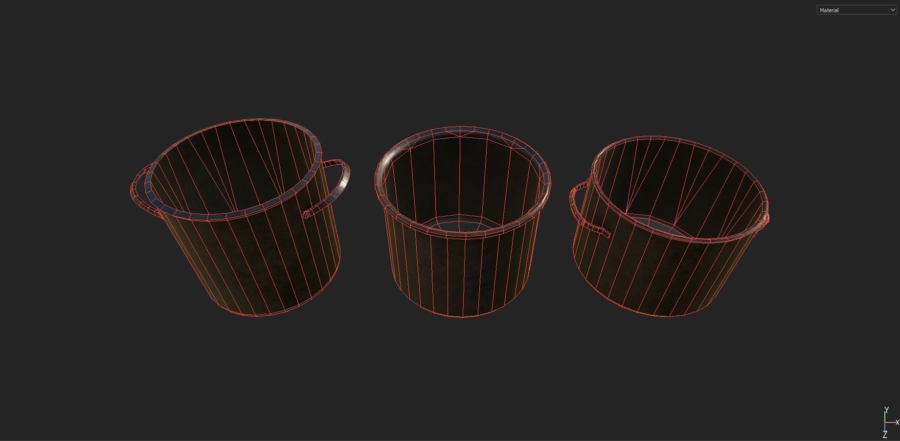 Kitchen Set Pack  Low-poly 3D model_16