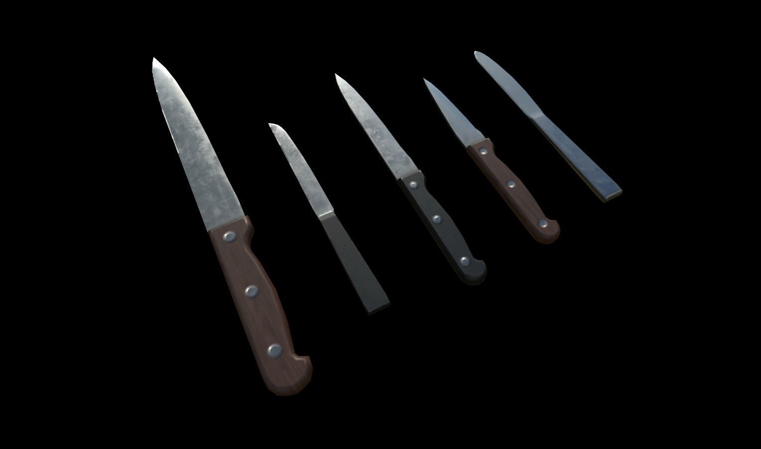 Kitchen Set Pack  Low-poly 3D model_9