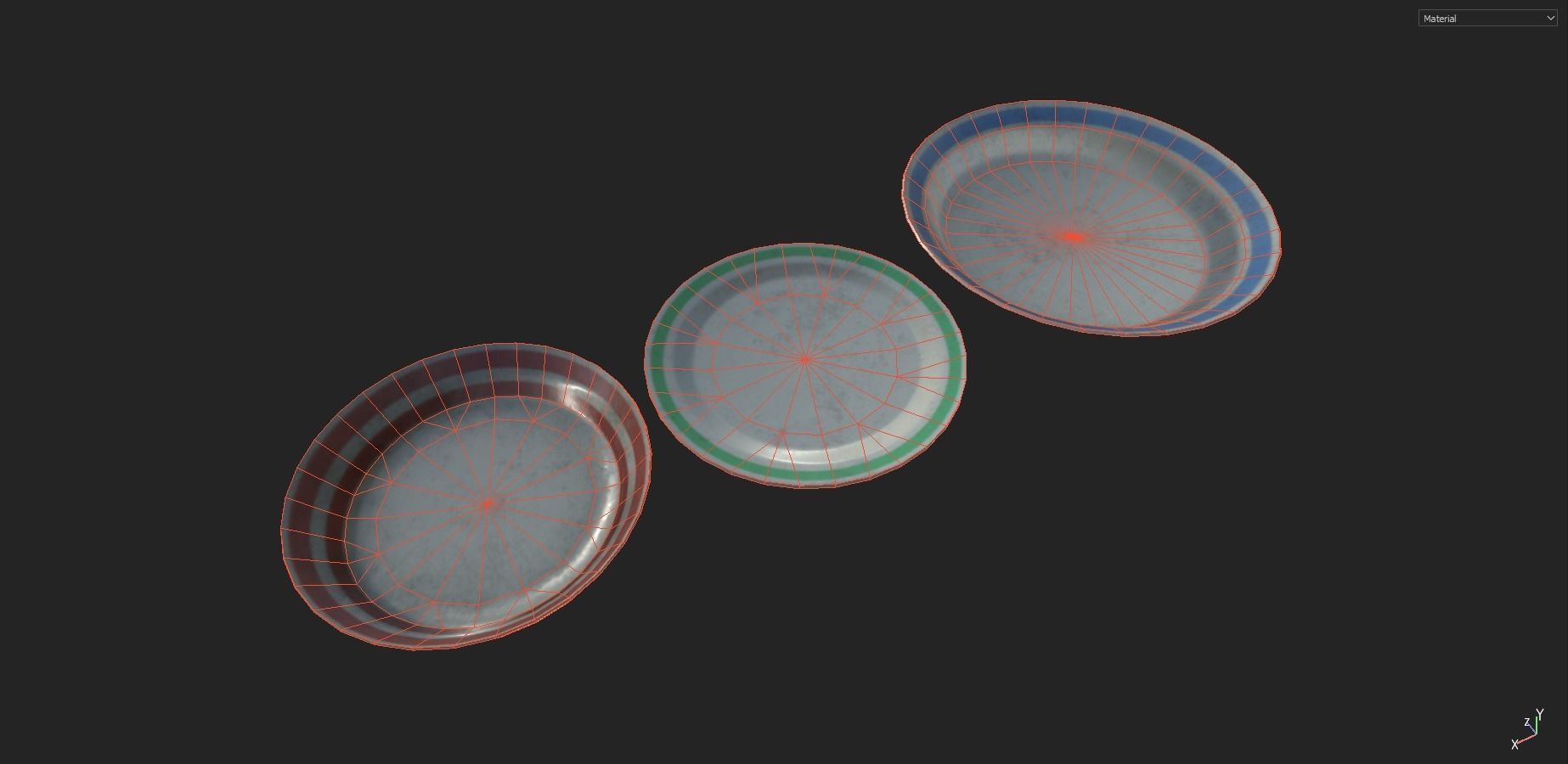 Kitchen Set Pack  Low-poly 3D model_14