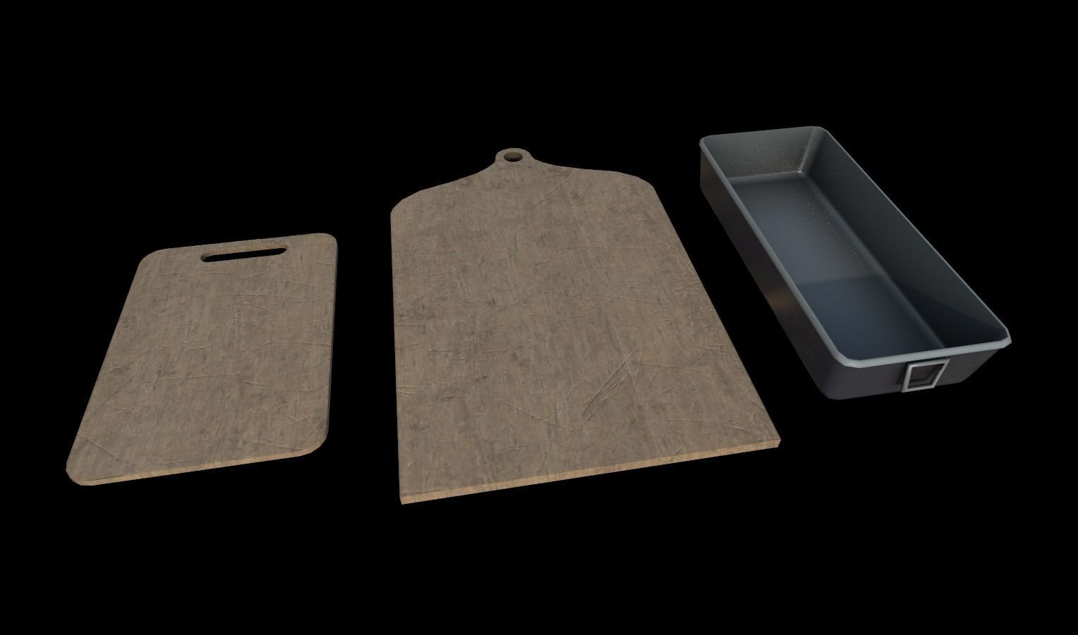 Kitchen Set Pack  Low-poly 3D model_3