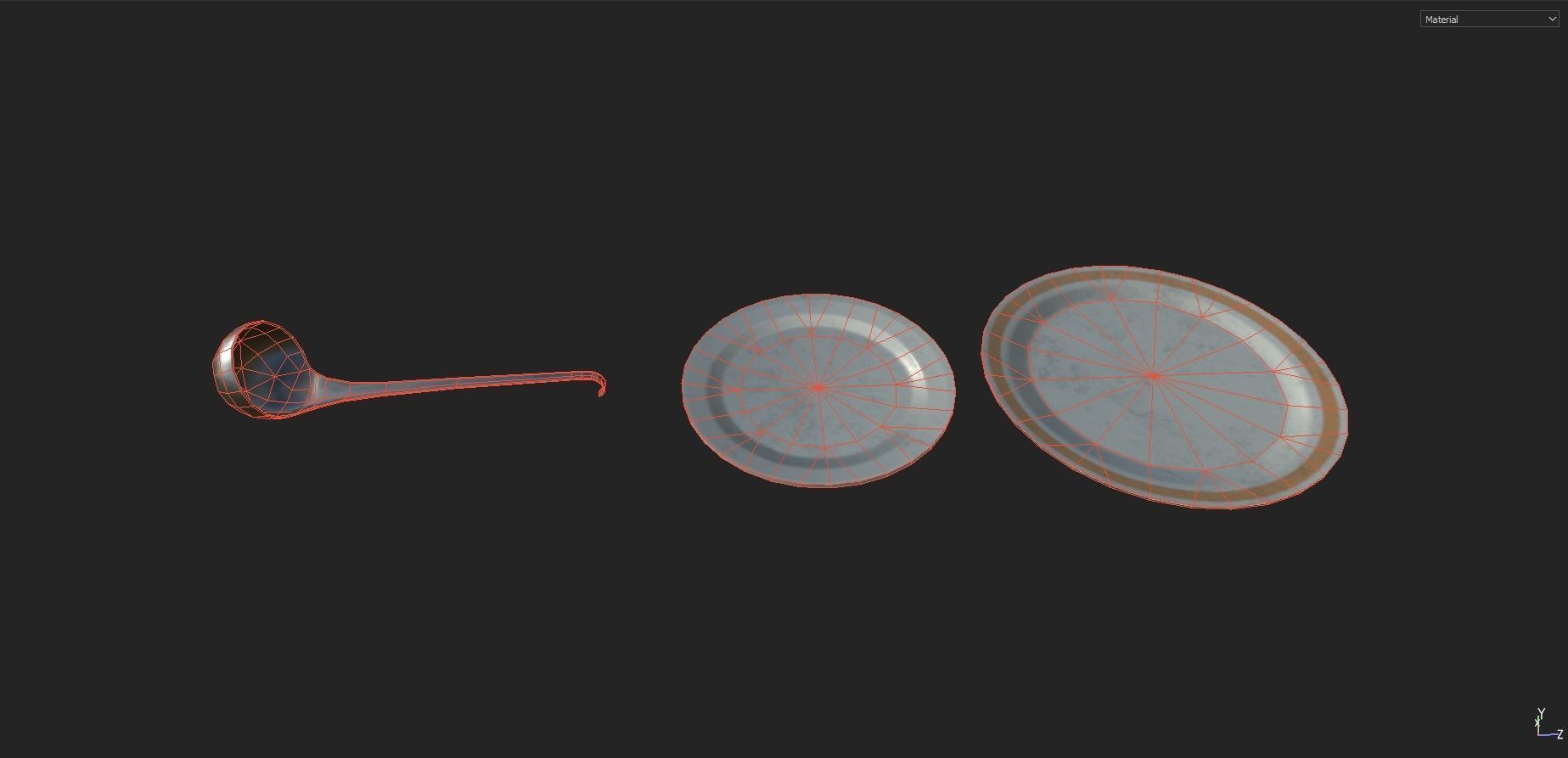 Kitchen Set Pack  Low-poly 3D model_12