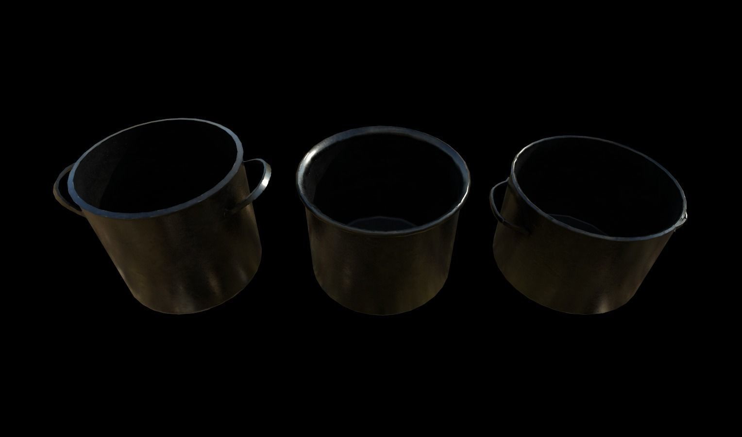 Kitchen Set Pack  Low-poly 3D model_15