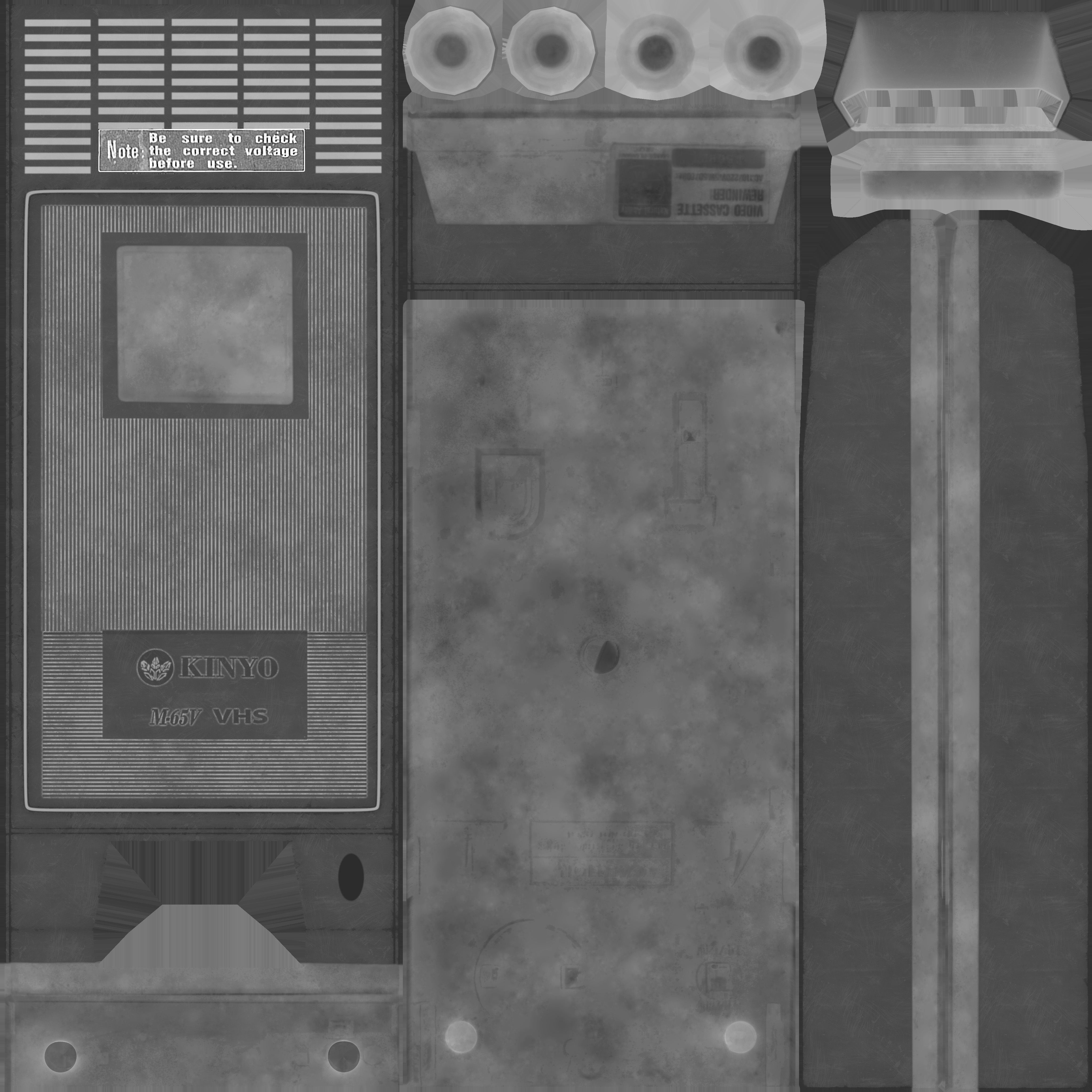 Game Ready Video Cassette Rewinder Low-poly 3D model_12