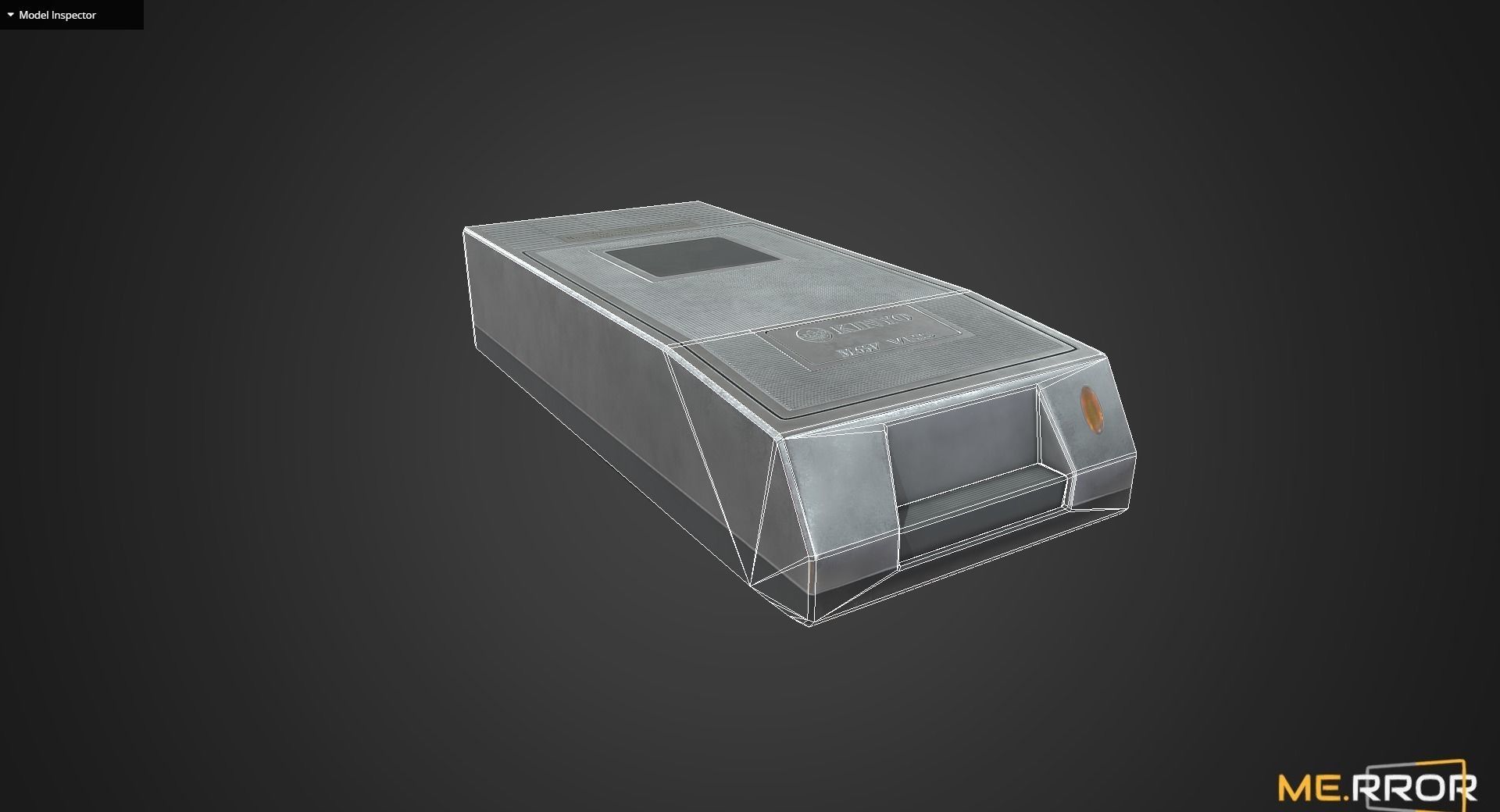 Game Ready Video Cassette Rewinder Low-poly 3D model_5