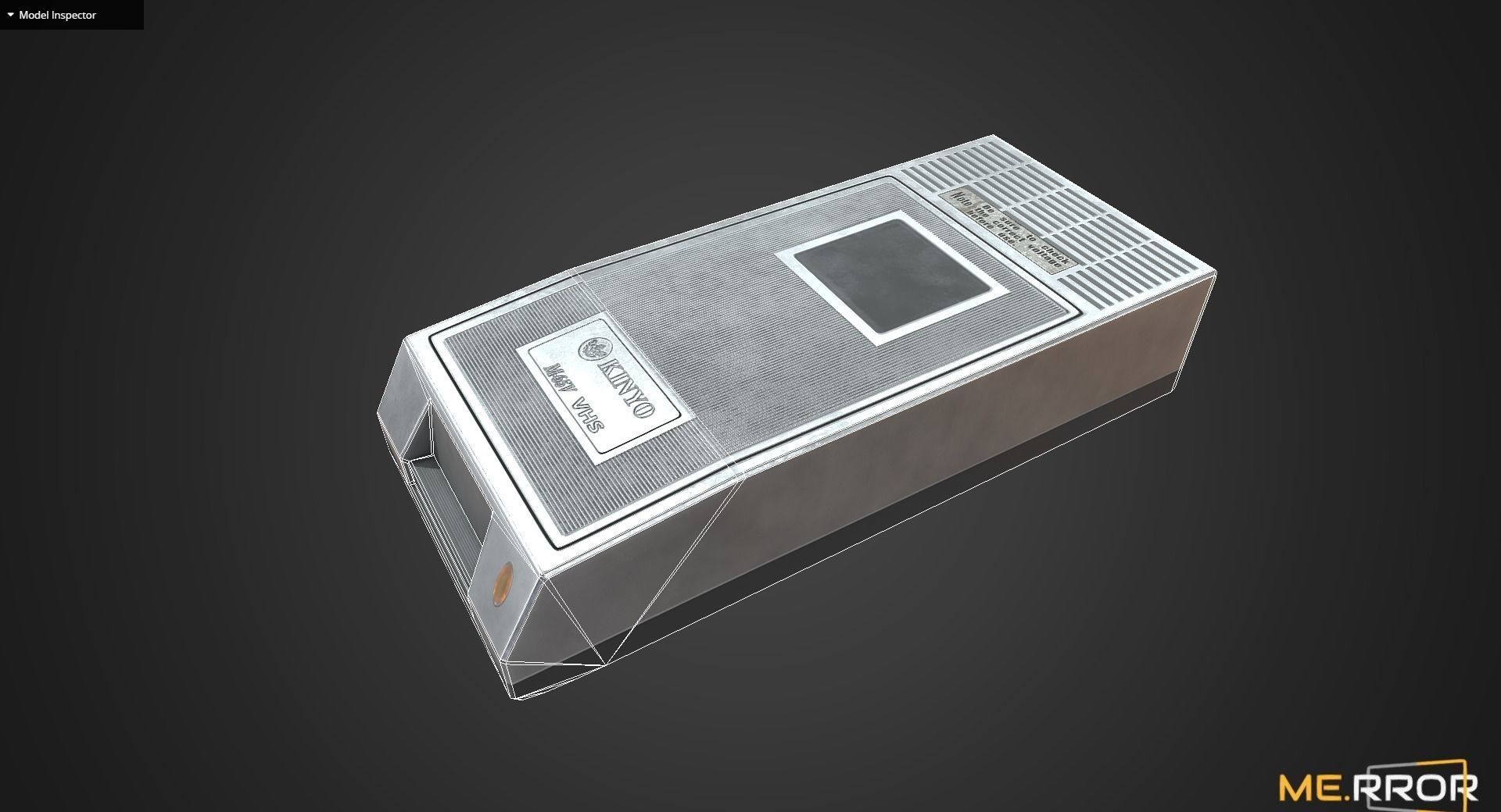 Game Ready Video Cassette Rewinder Low-poly 3D model_4