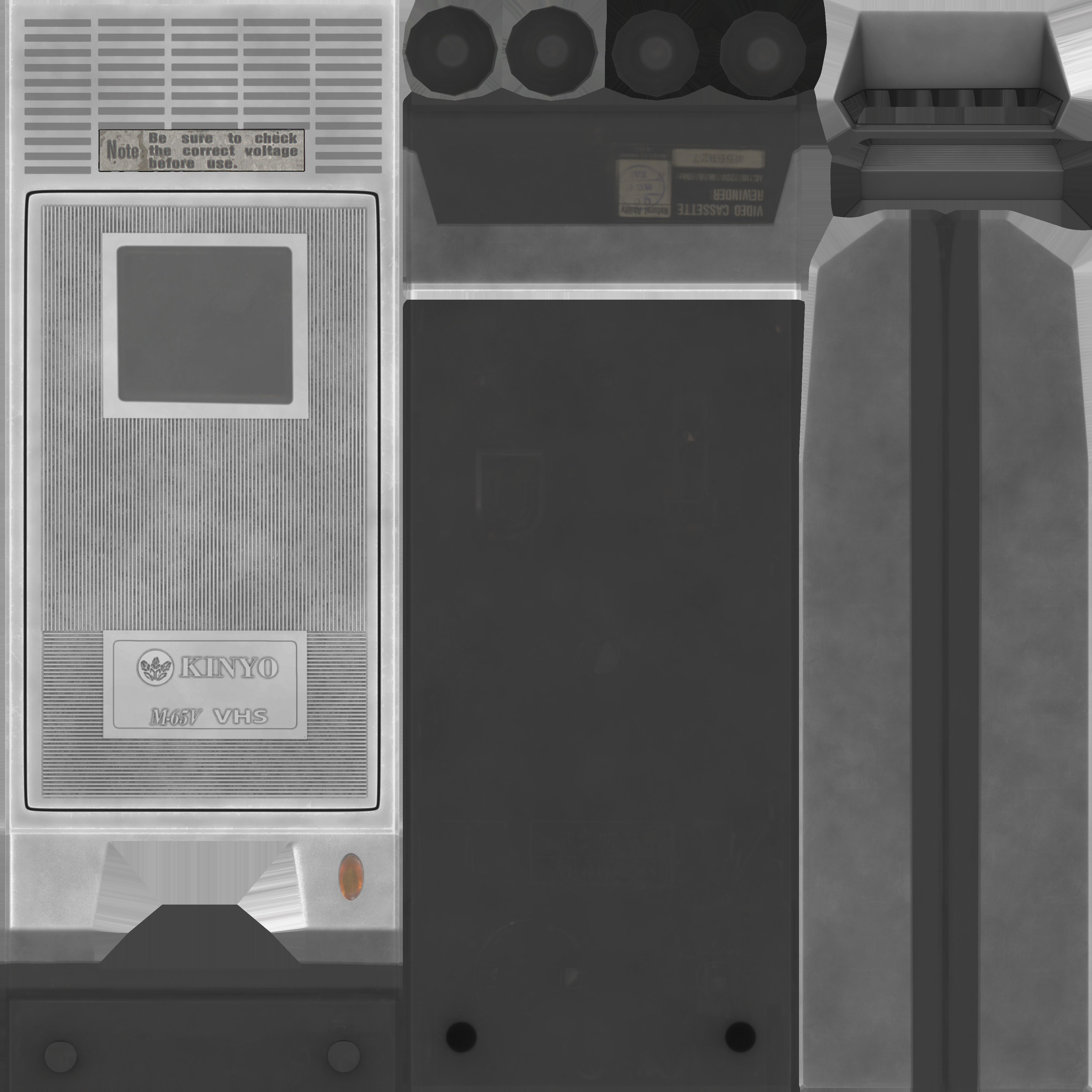 Game Ready Video Cassette Rewinder Low-poly 3D model_15