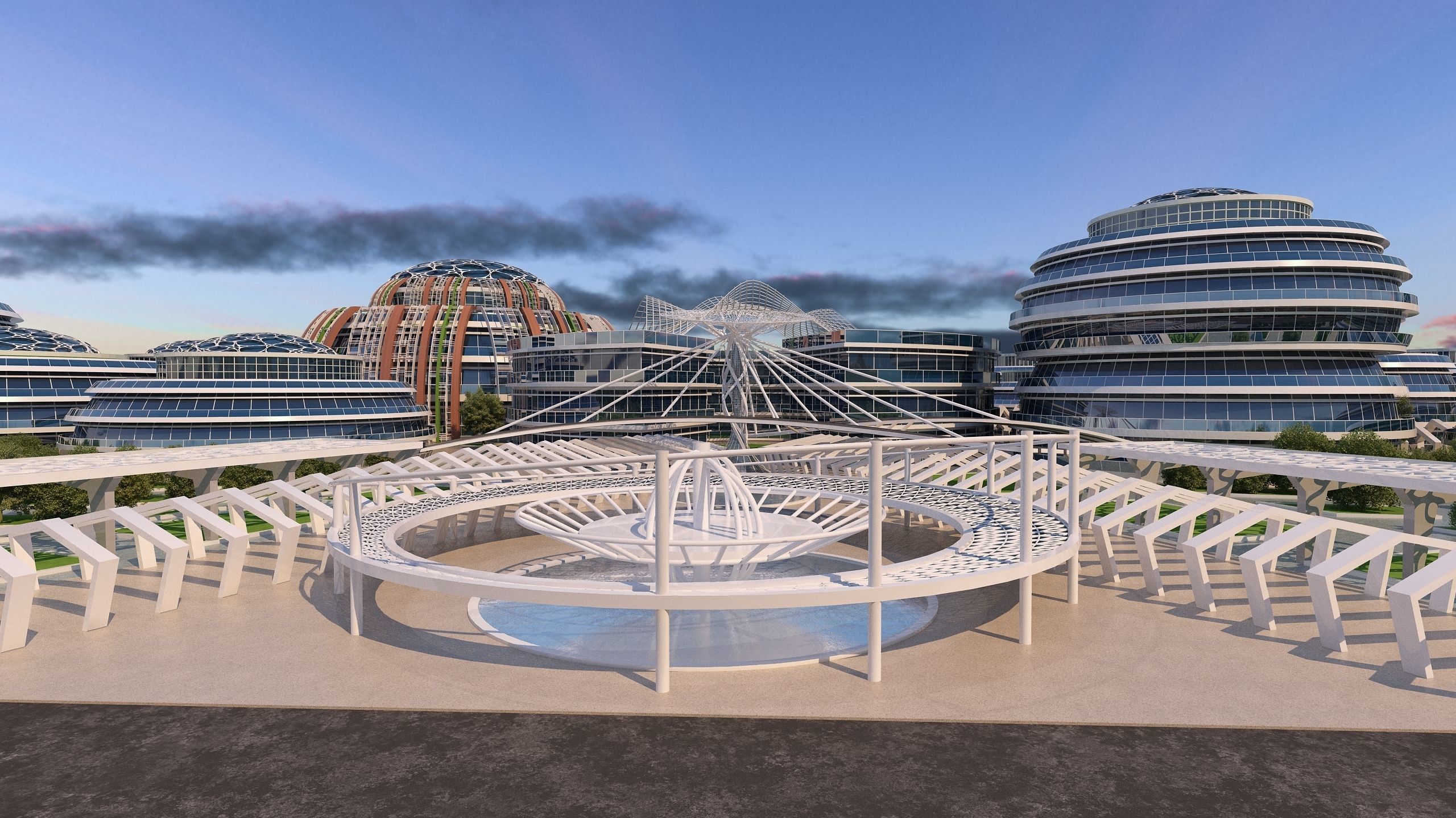 0178 - Business Park Architecture 3D Project - 2D Drawings 3D model_4