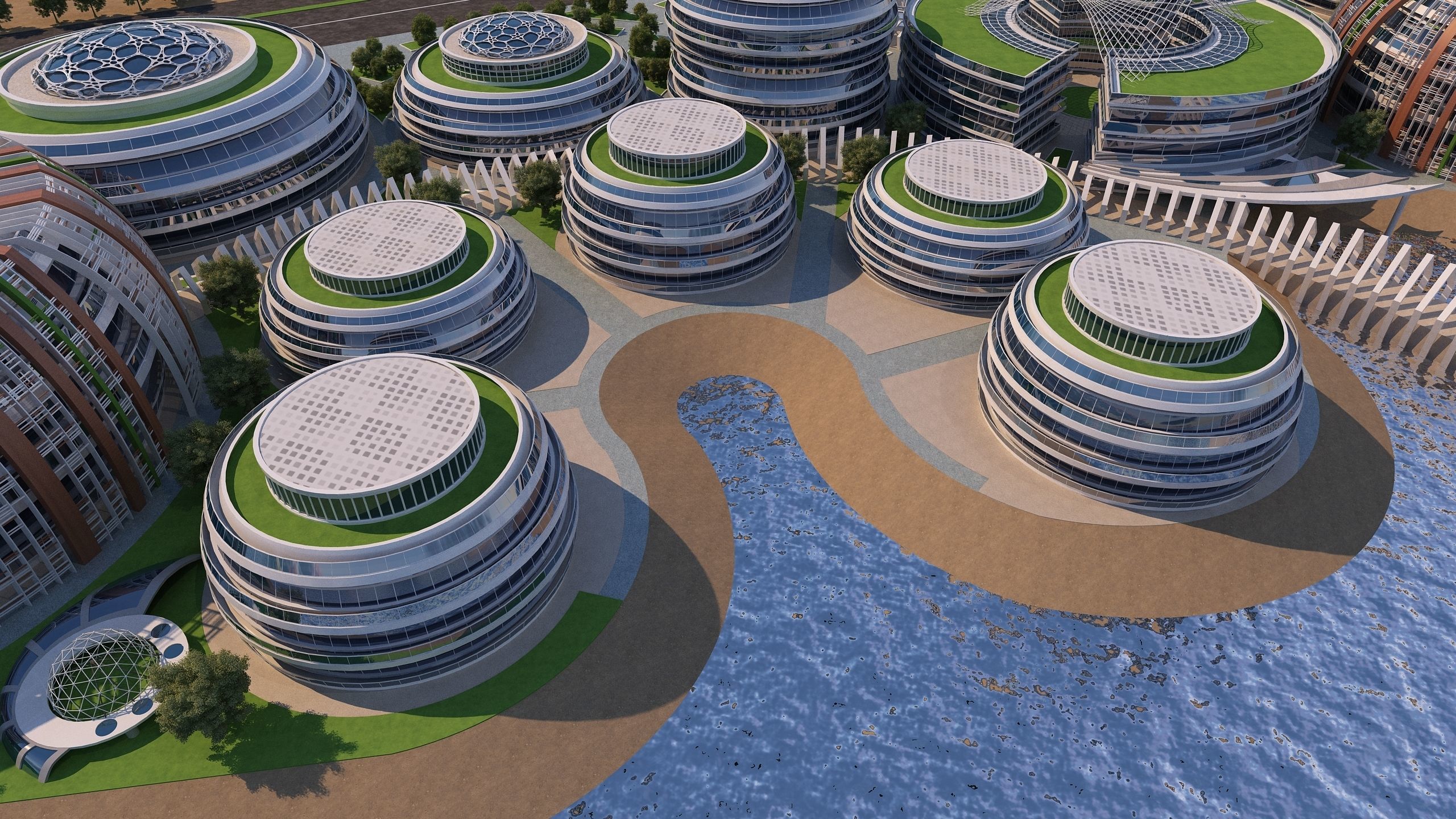 0178 - Business Park Architecture 3D Project - 2D Drawings 3D model_9