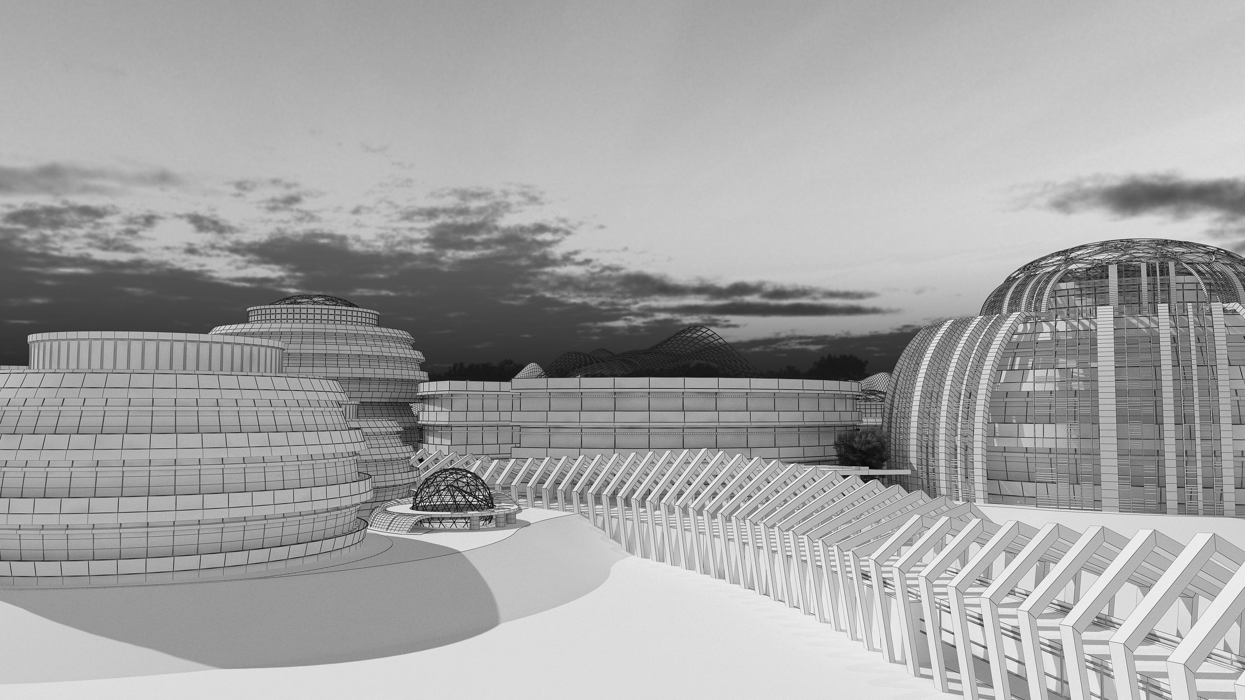 0178 - Business Park Architecture 3D Project - 2D Drawings 3D model_25