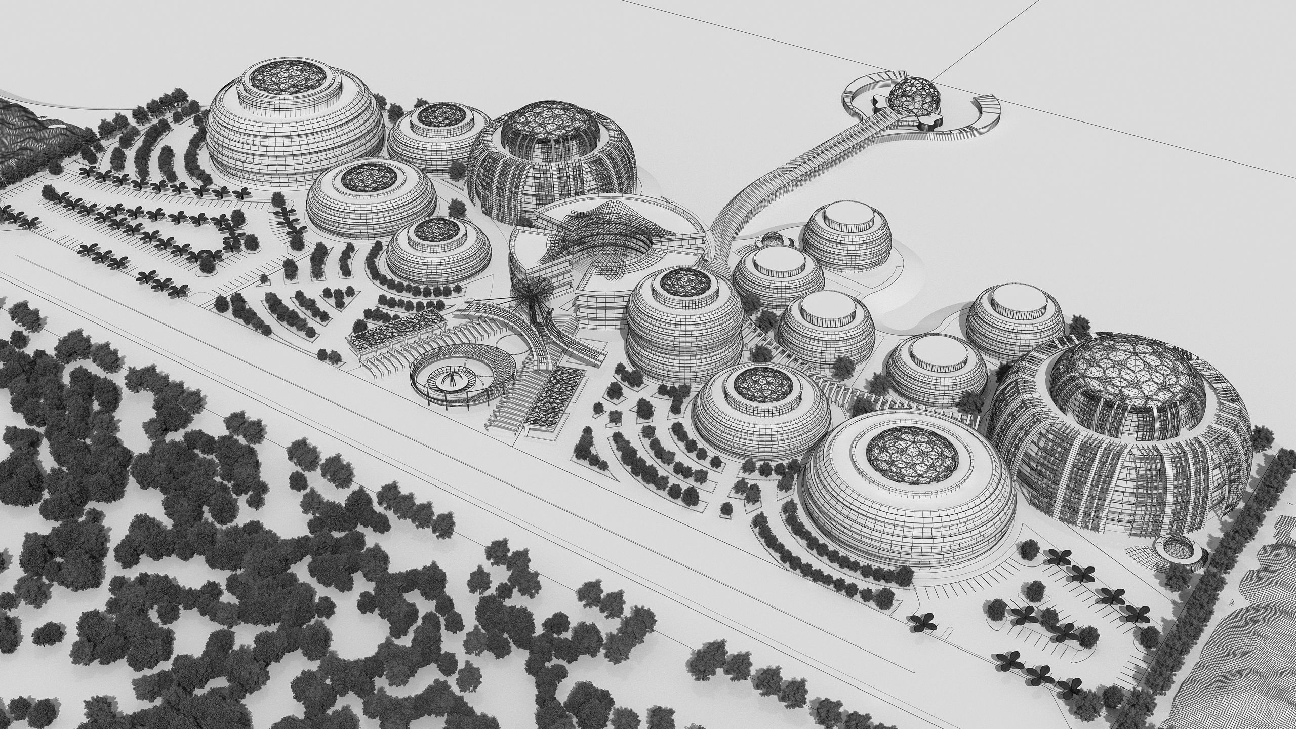 0178 - Business Park Architecture 3D Project - 2D Drawings 3D model_14