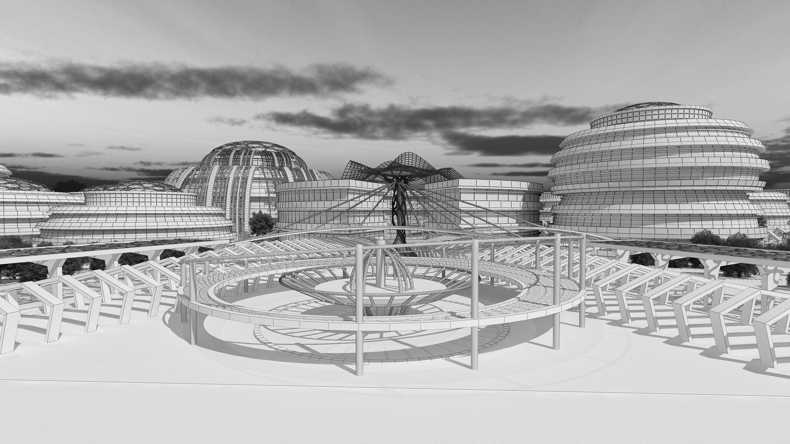 0178 - Business Park Architecture 3D Project - 2D Drawings 3D model_17