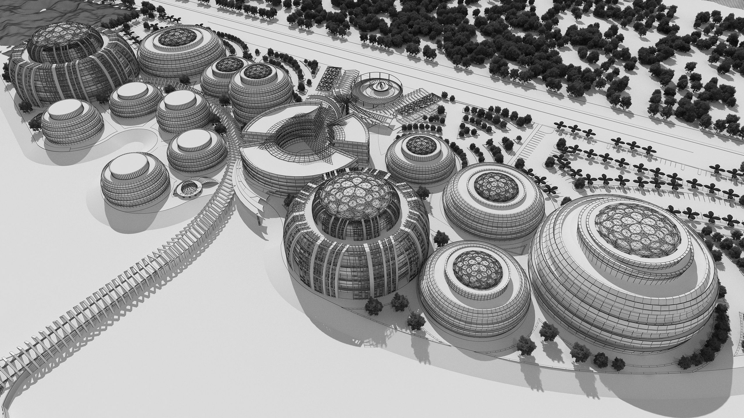 0178 - Business Park Architecture 3D Project - 2D Drawings 3D model_23