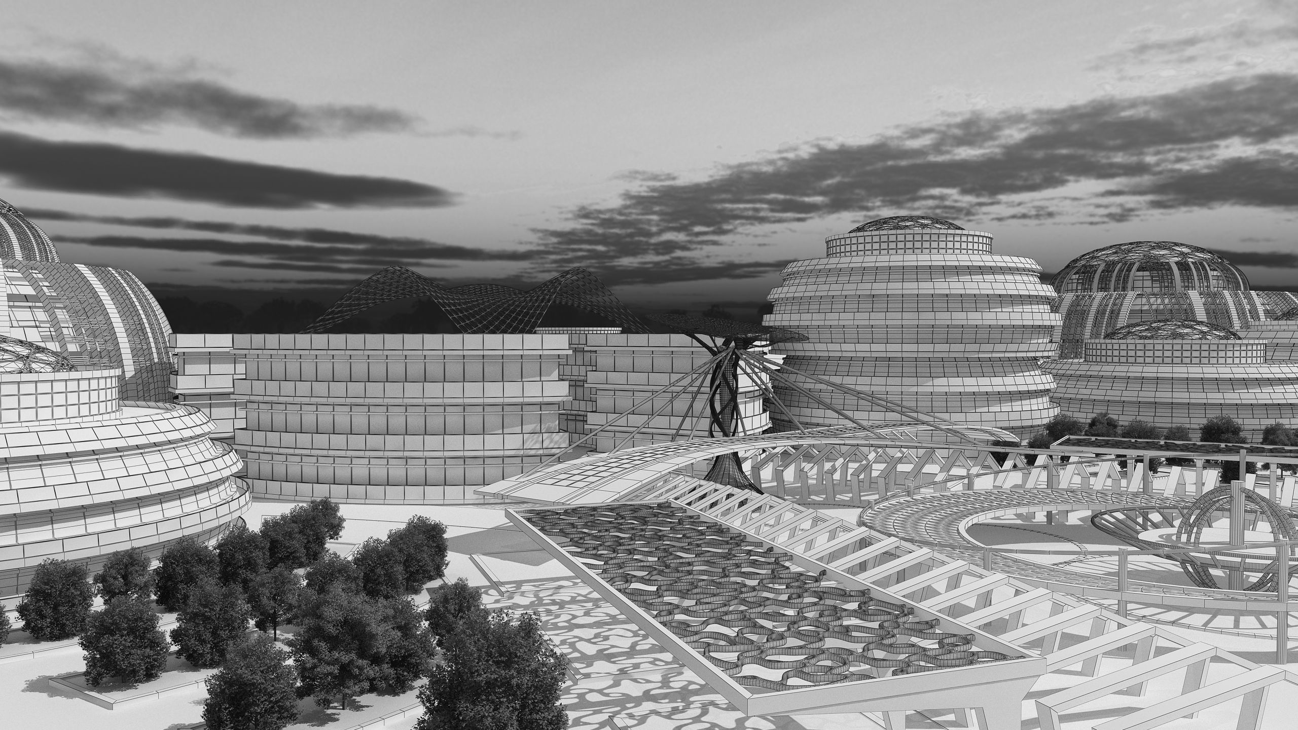 0178 - Business Park Architecture 3D Project - 2D Drawings 3D model_24