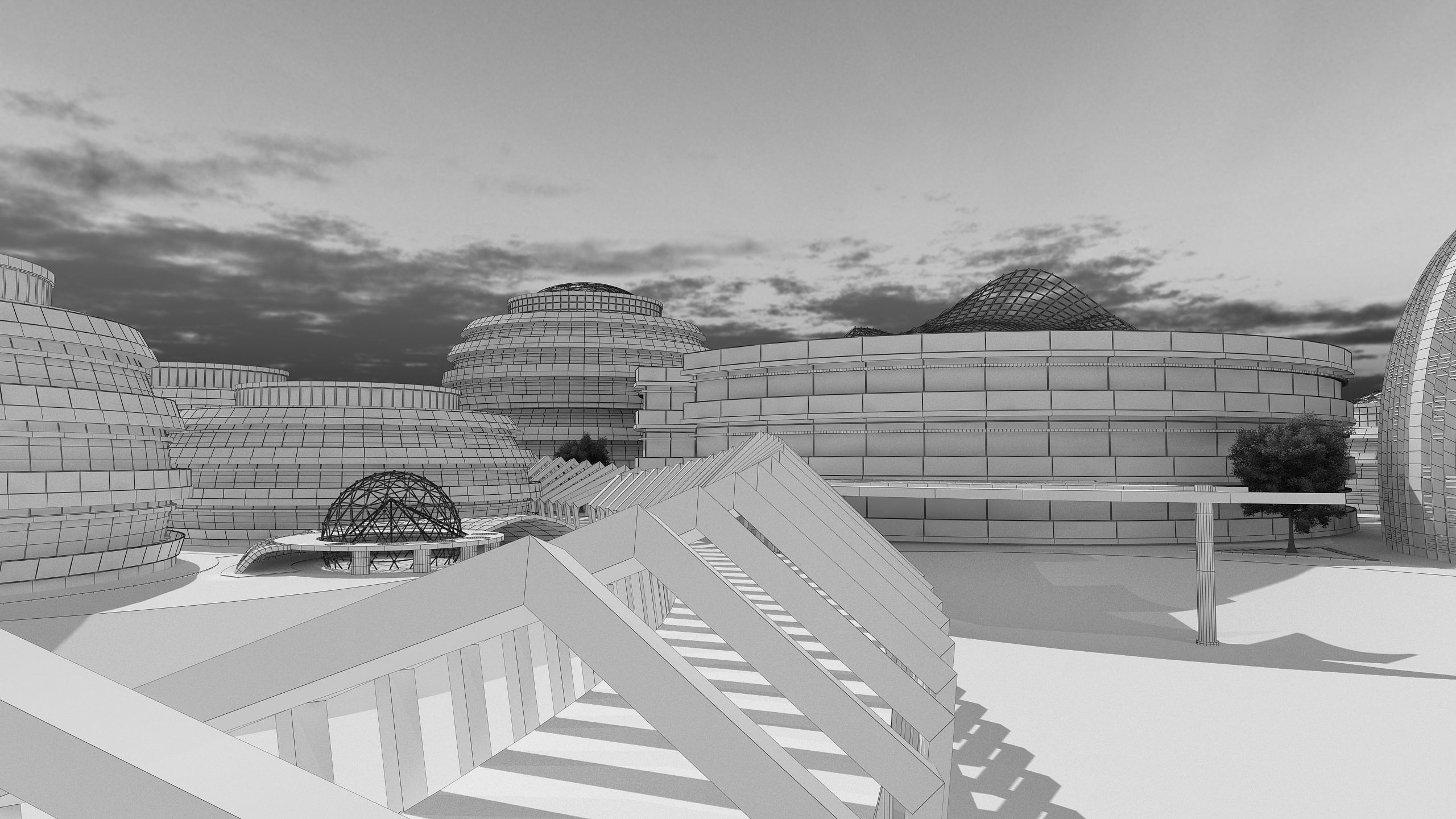 0178 - Business Park Architecture 3D Project - 2D Drawings 3D model_21