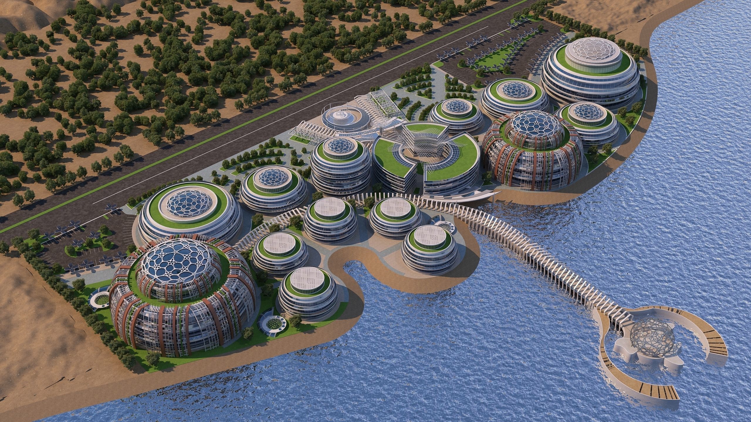 0178 - Business Park Architecture 3D Project - 2D Drawings 3D model_2