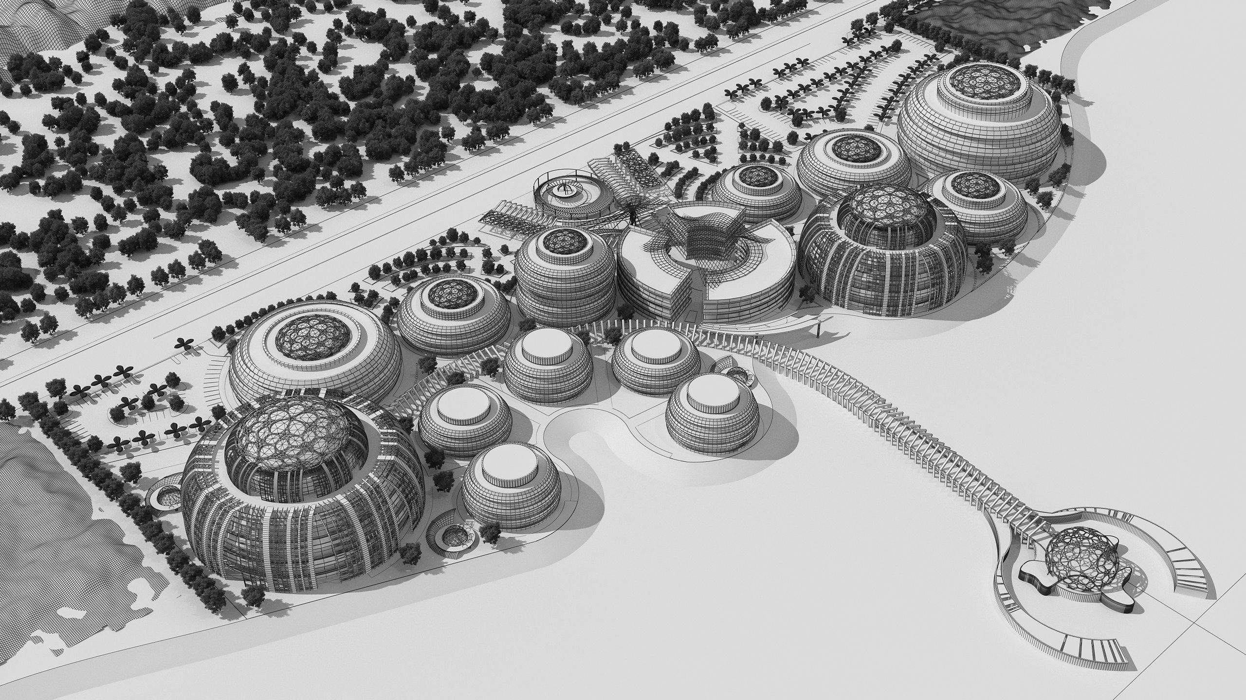 0178 - Business Park Architecture 3D Project - 2D Drawings 3D model_15