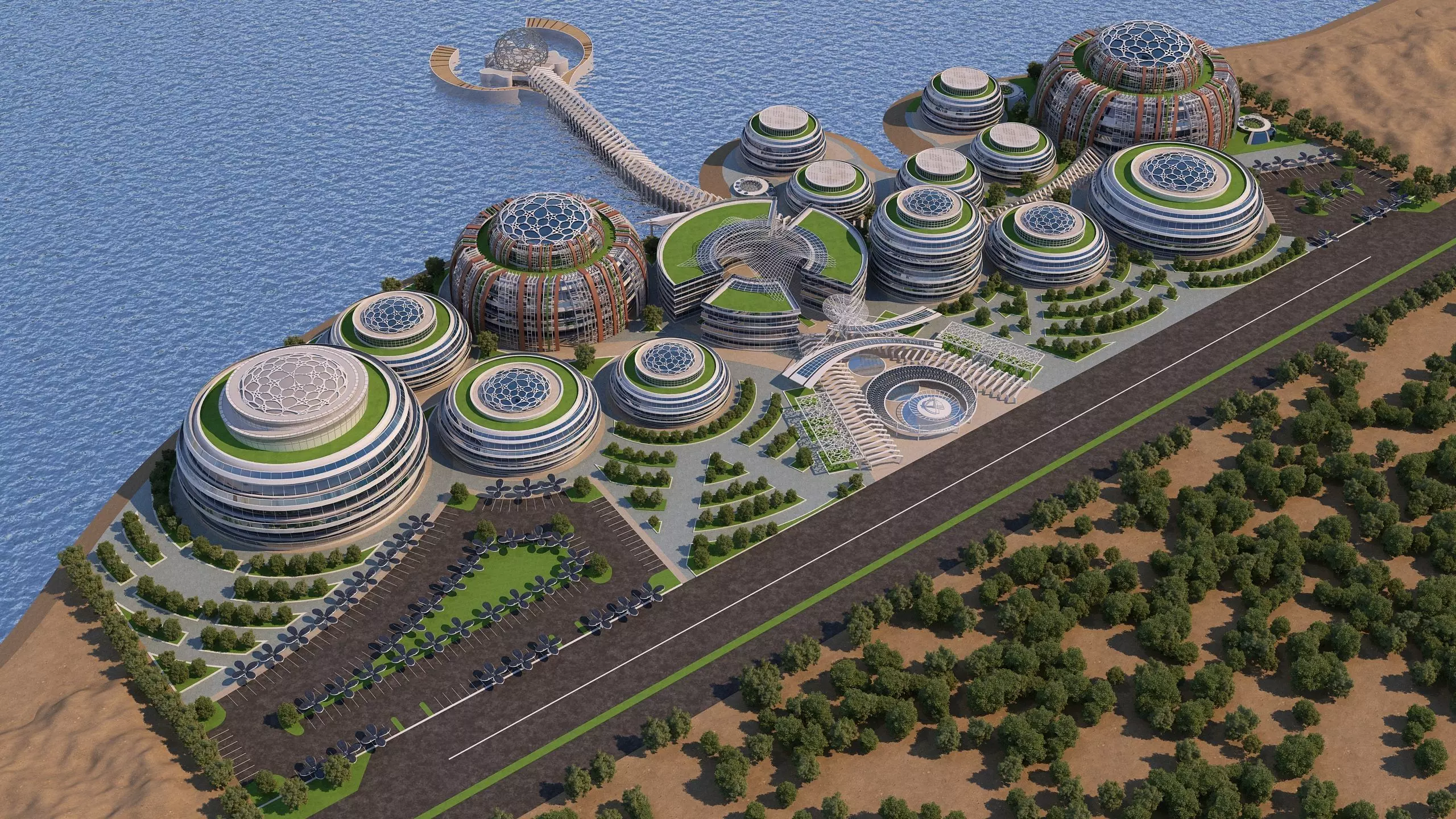 0178 - Business Park Architecture 3D Project - 2D Drawings 3D model_0