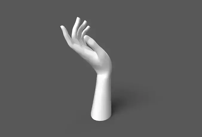 Female Left Hand Mannequin 3D print model