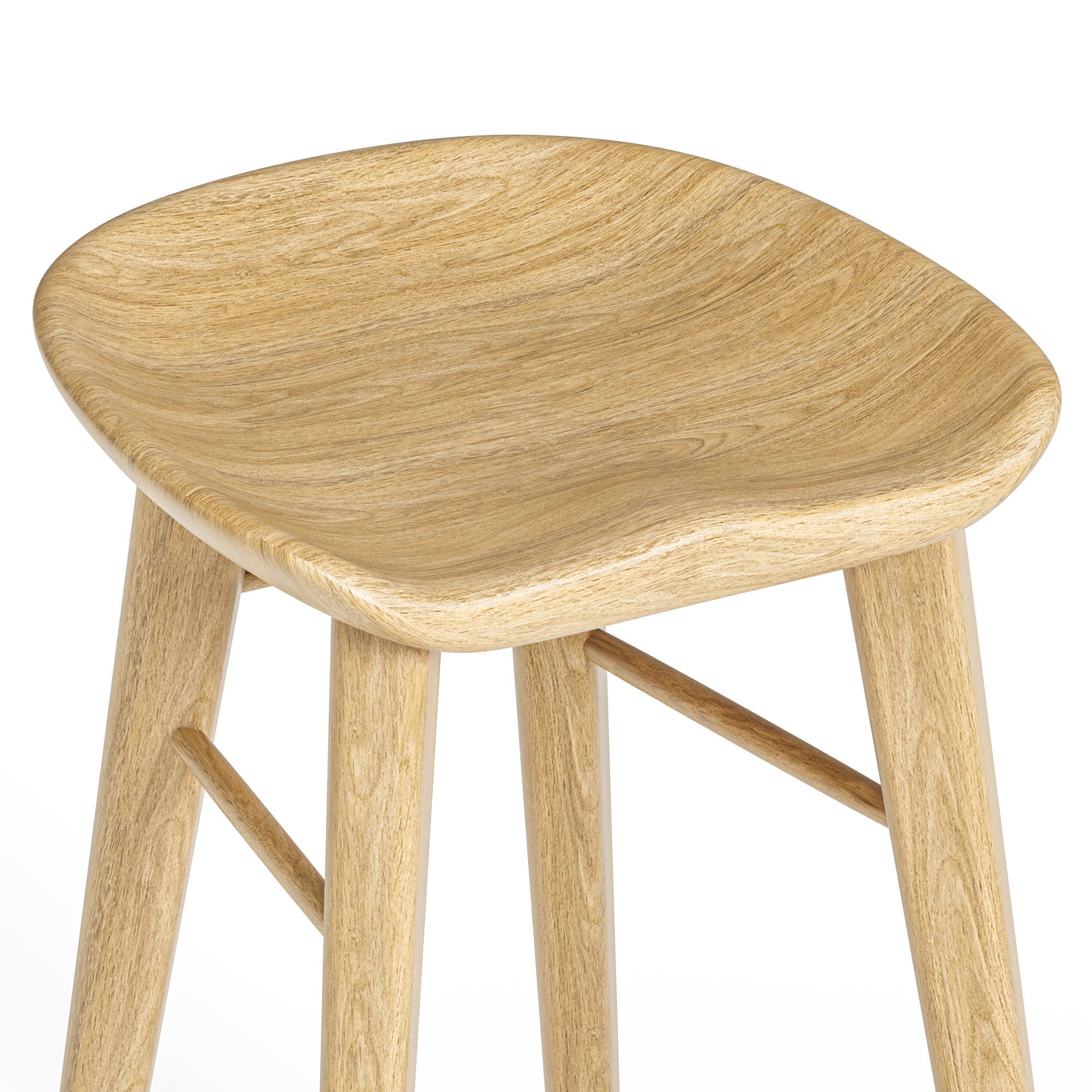 Taburet Bar Stool 3D model_3