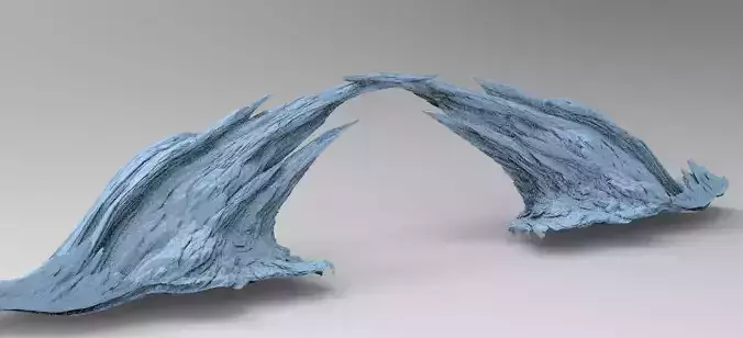 Sci fi Magma Cliff bridge 1