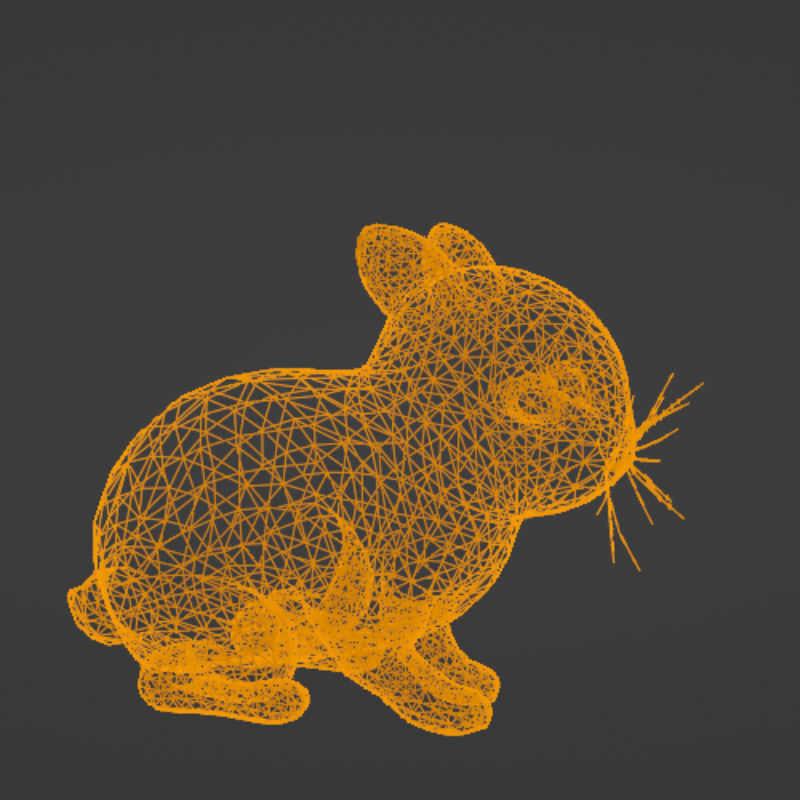 Rabbit Low-poly 3D model_12