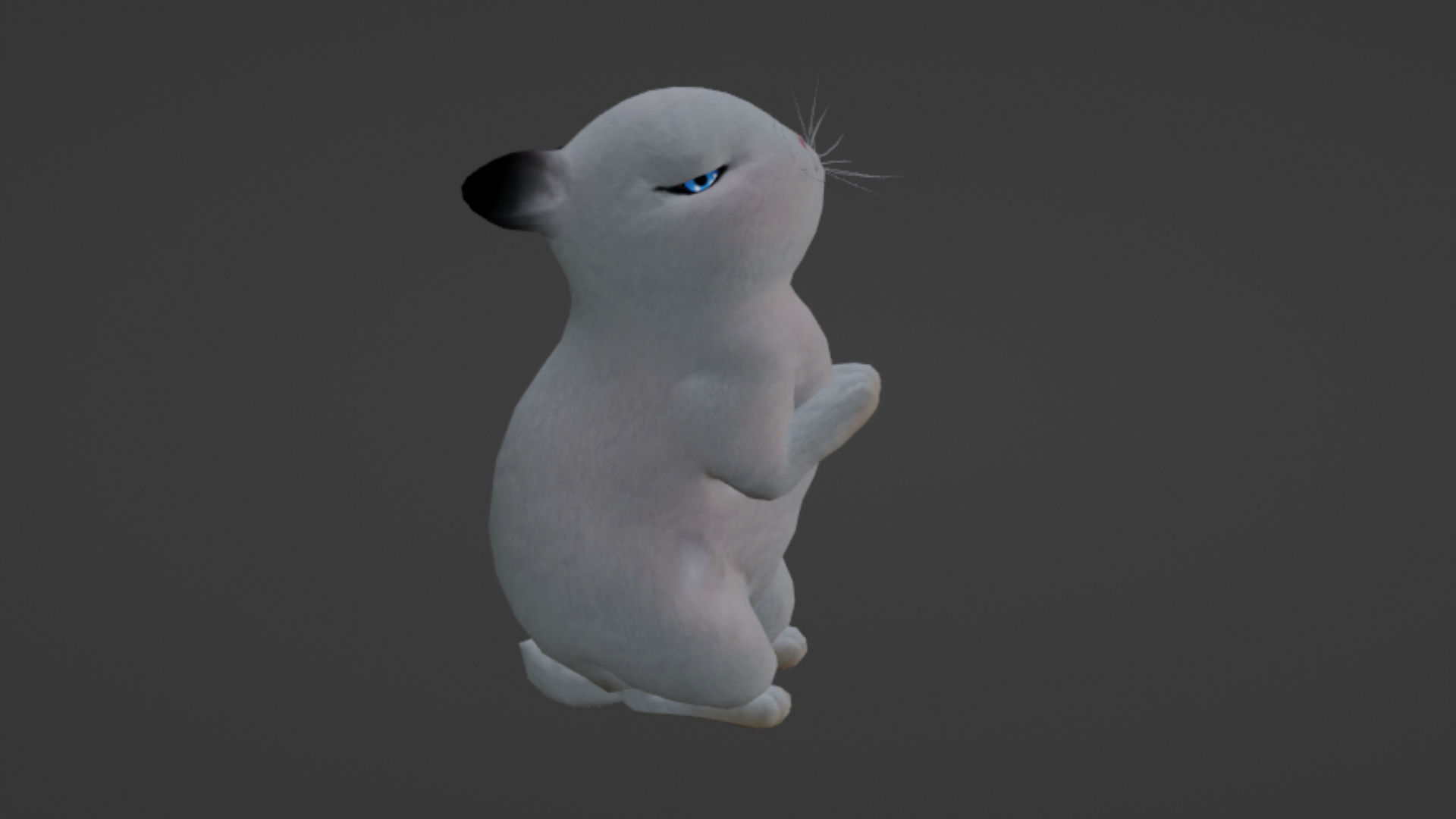 Rabbit Low-poly 3D model_10