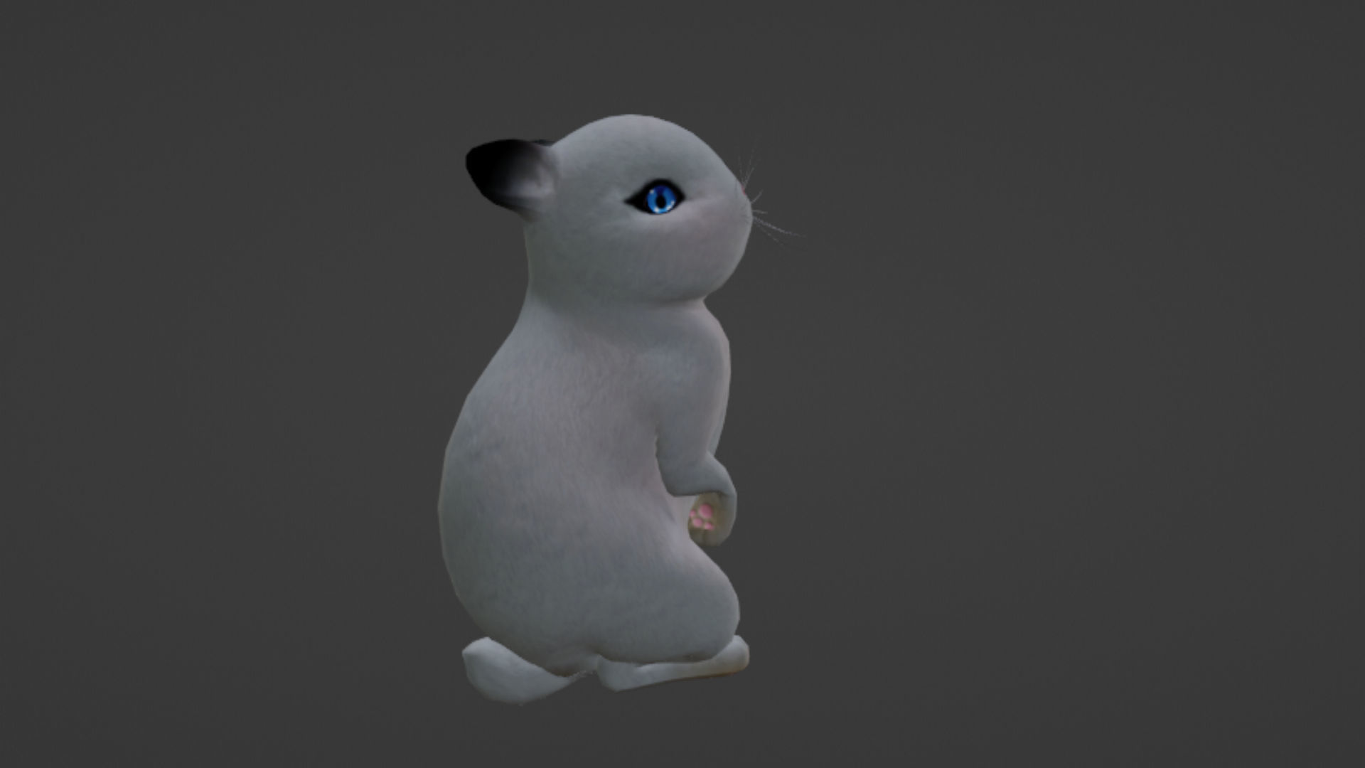 Rabbit Low-poly 3D model_7