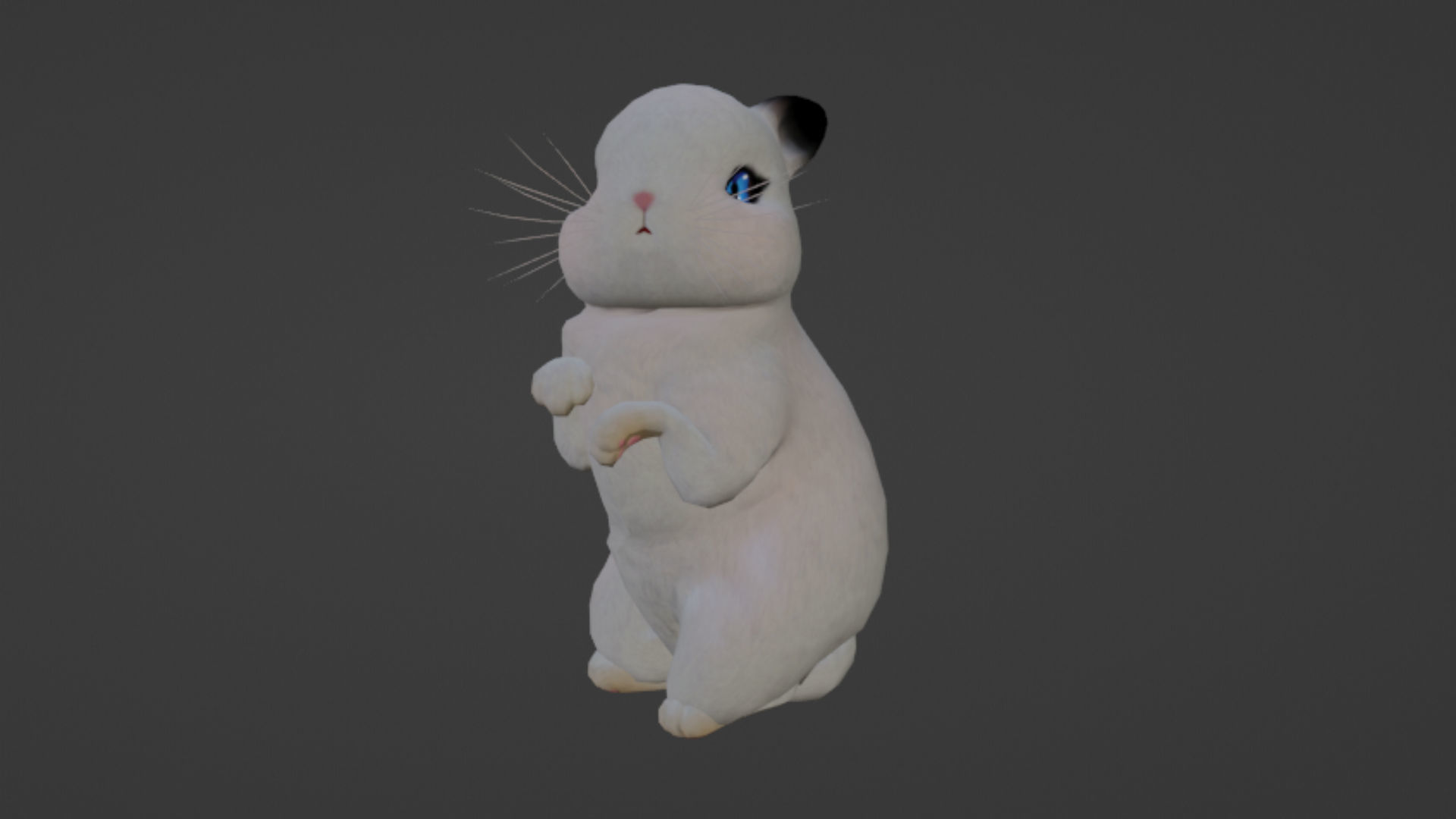 Rabbit Low-poly 3D model_6