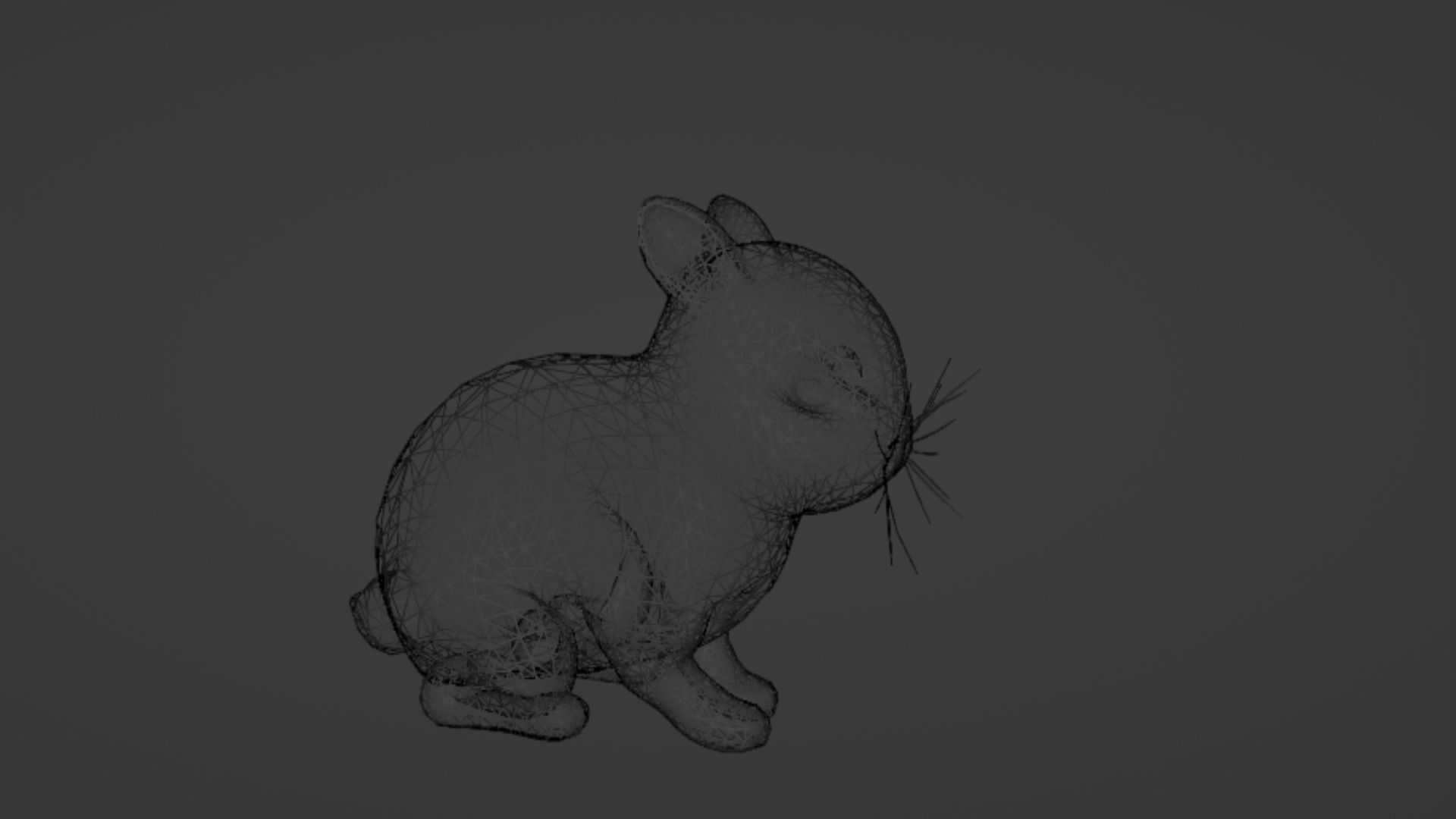 Rabbit Low-poly 3D model_11