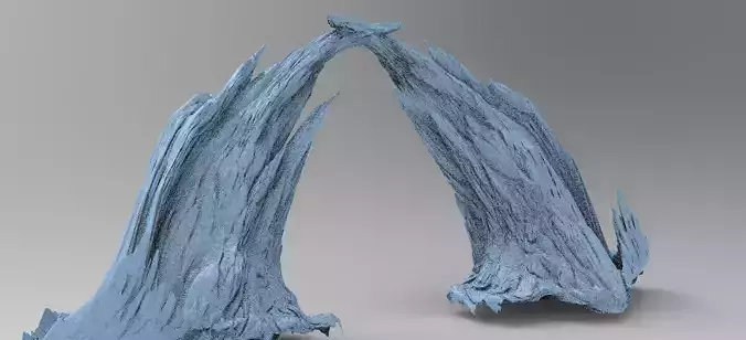 Sci fi Magma Cliff bridge 2