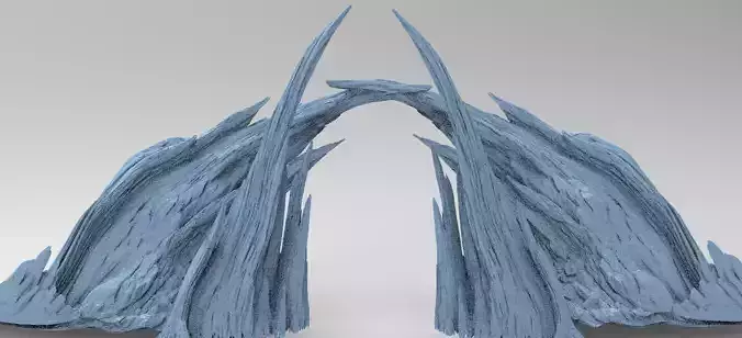 Sci fi Magma Cliff bridge 3 