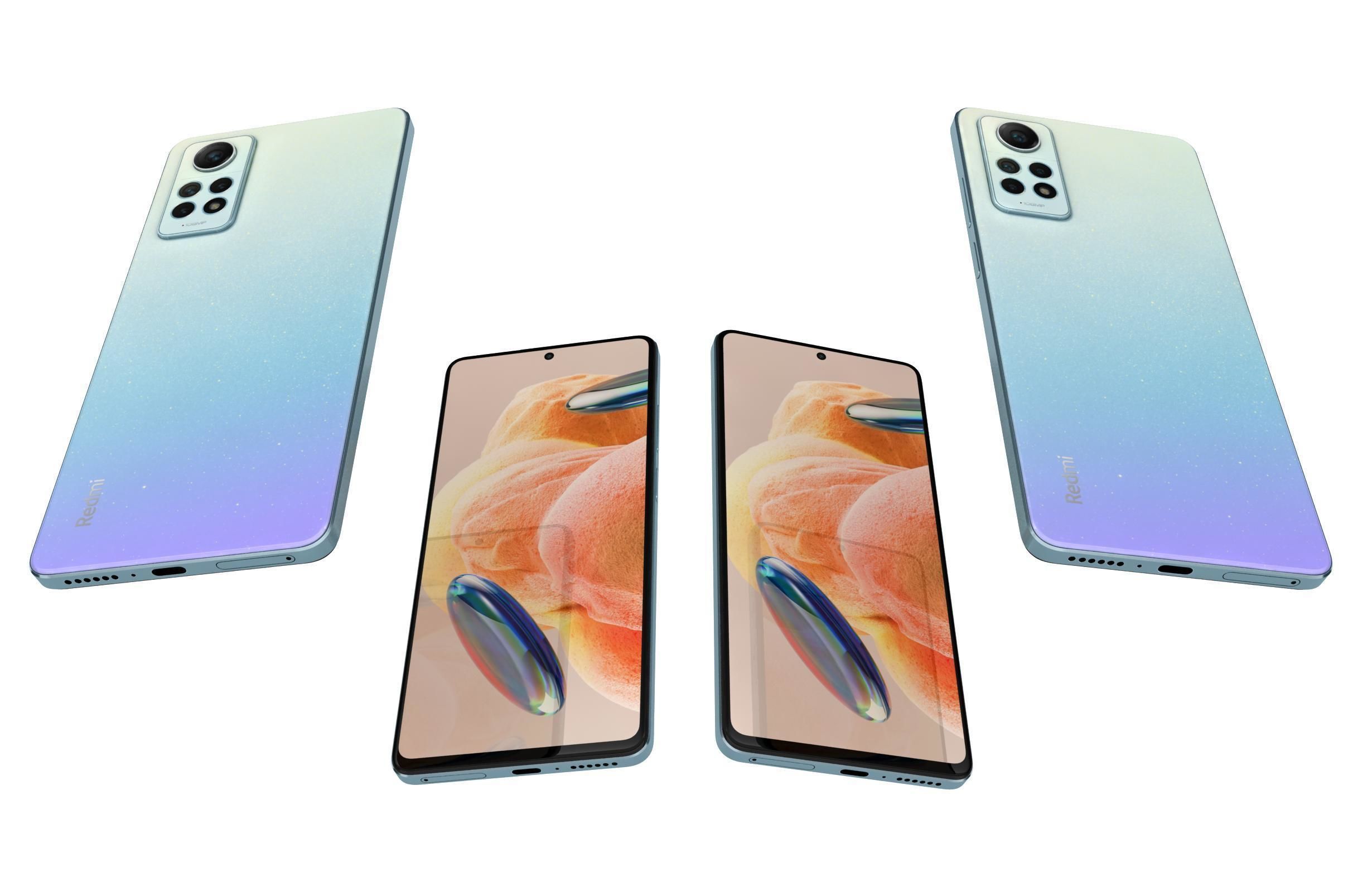 Xiaomi Redmi Note 12 Pro 4G Silver 3D model_4