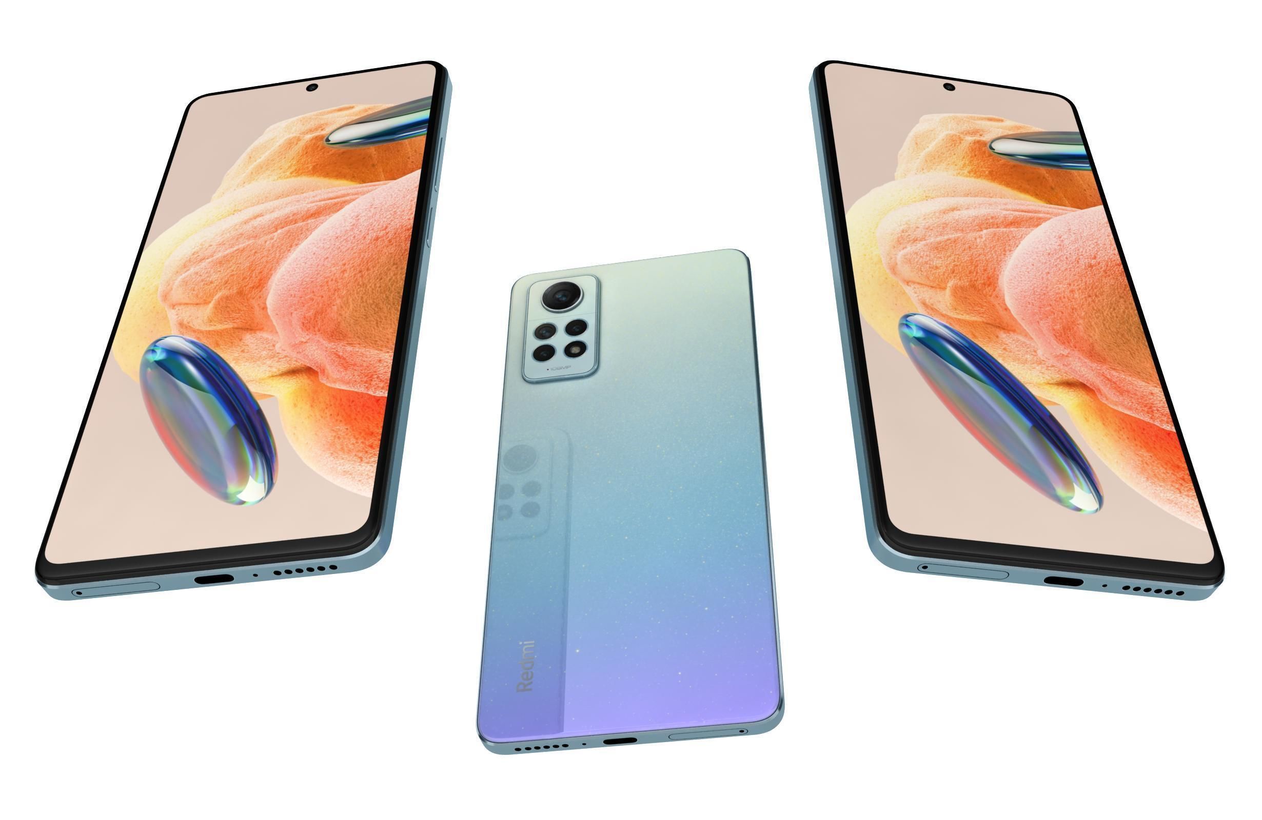 Xiaomi Redmi Note 12 Pro 4G Silver 3D model_2