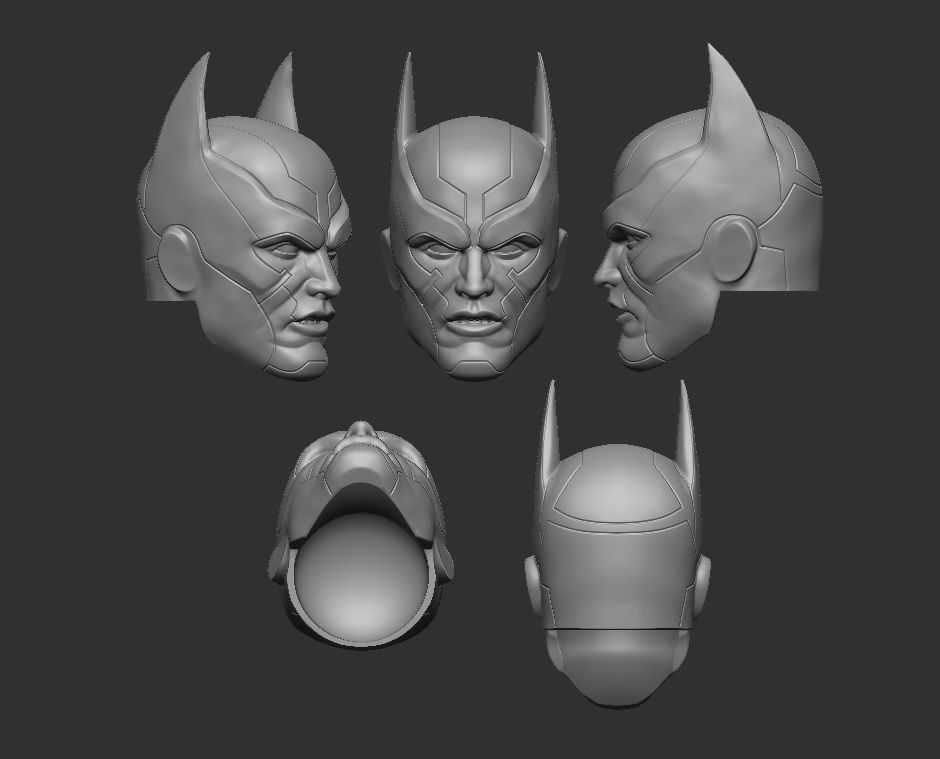 Batman Beyond - Headsculpt for Action Figures 3D print model_1