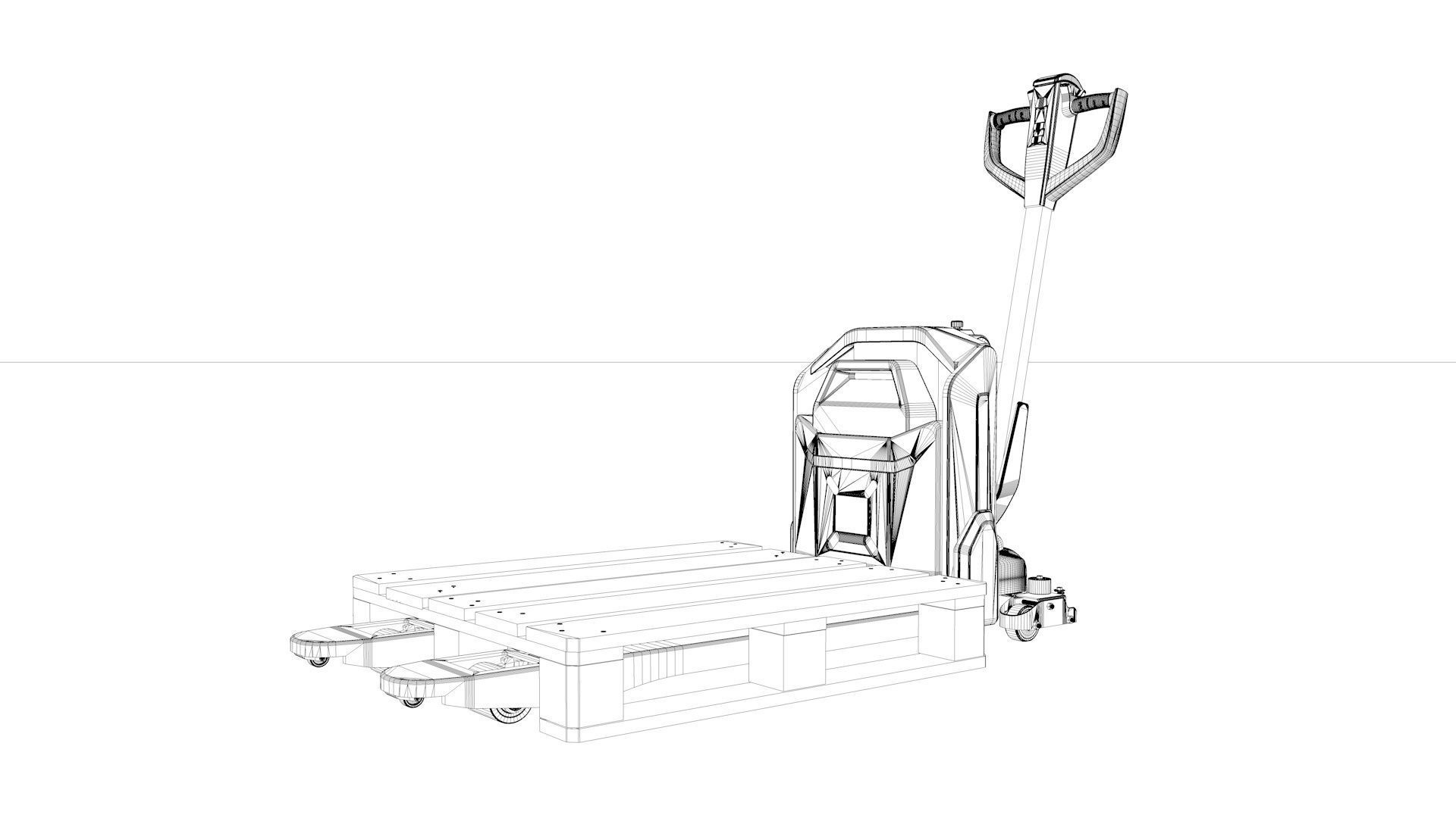 Pallet Truck Electrical 3D model_47
