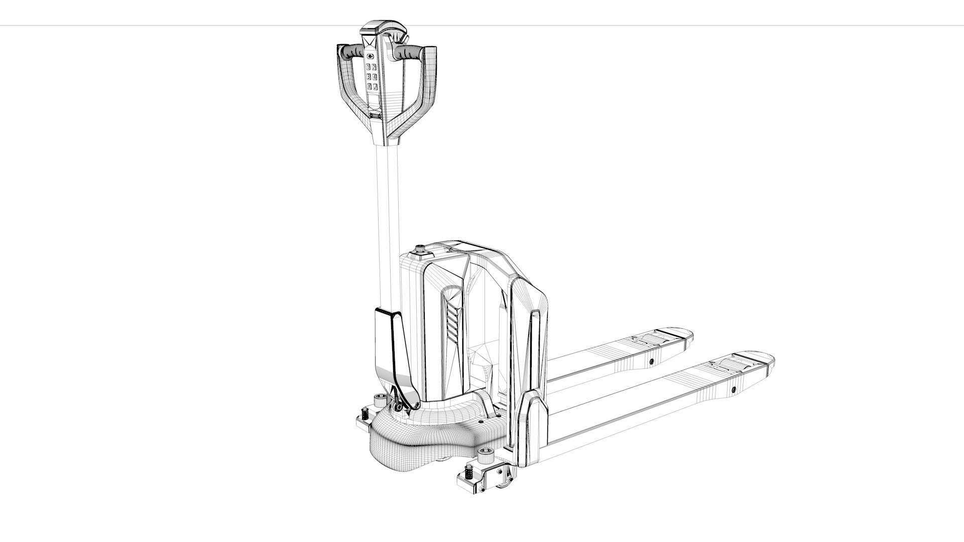 Pallet Truck Electrical 3D model_45